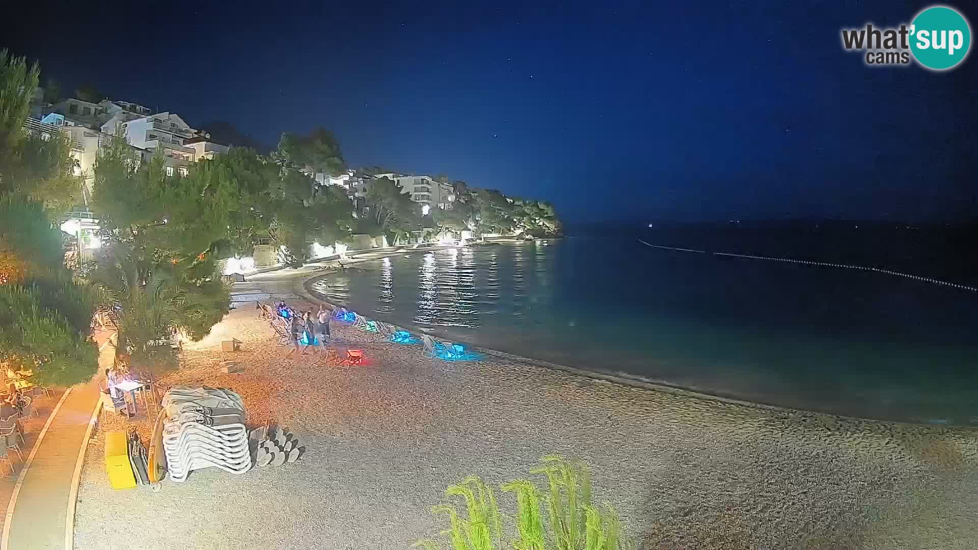 Webcam Playa Lučica Brela – Vista en directo de la costa adriática