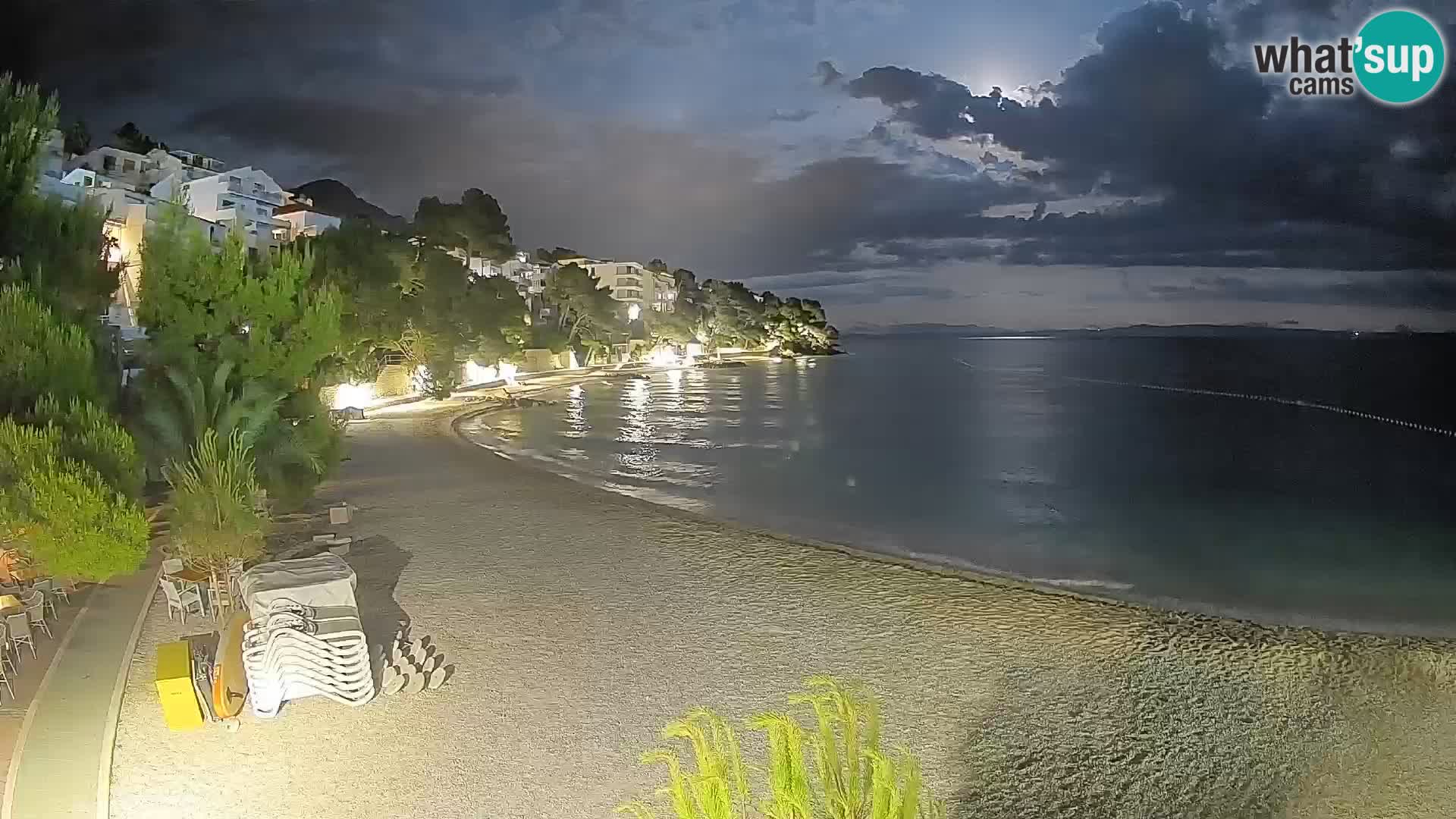 Webcam Lučica Beach Brela – Live View from the Adriatic Coast