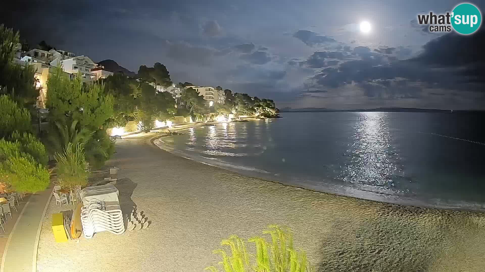 Webcam Lučica Beach Brela – Live View from the Adriatic Coast