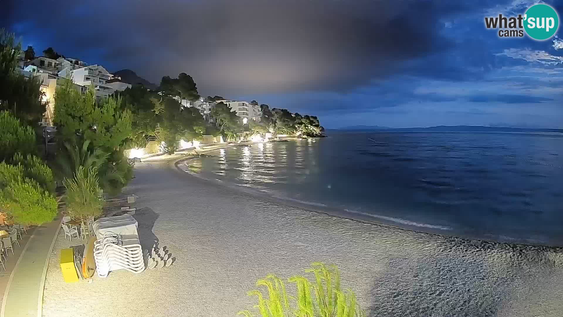 Webcam Lučica Beach Brela – Live View from the Adriatic Coast