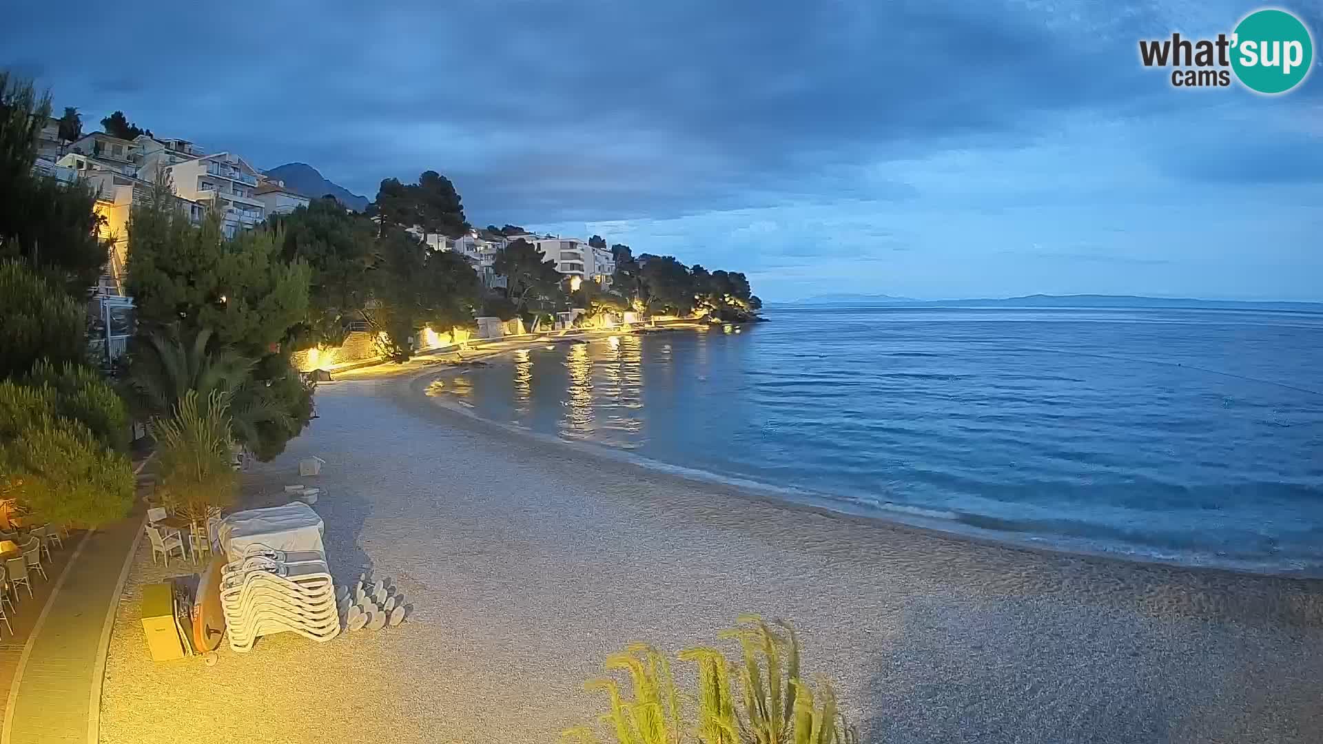 Webcam Lučica Beach Brela – Live View from the Adriatic Coast