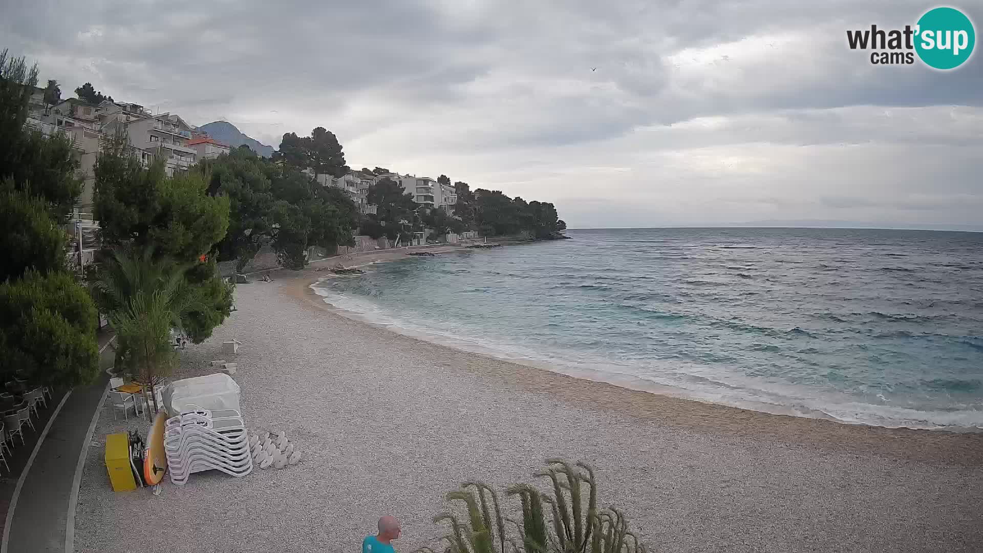 Webcam Lučica Beach Brela – Live View from the Adriatic Coast