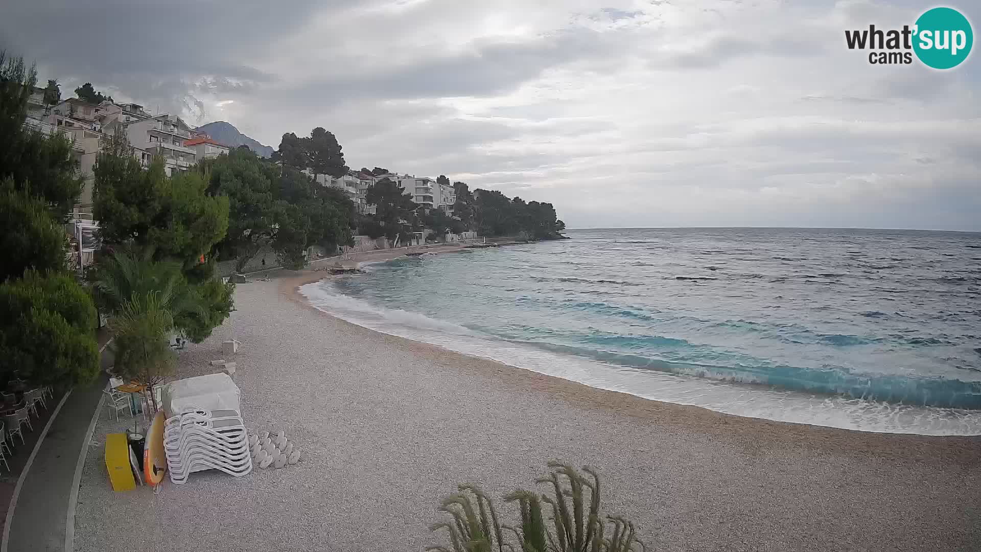Webcam Lučica Beach Brela – Live View from the Adriatic Coast
