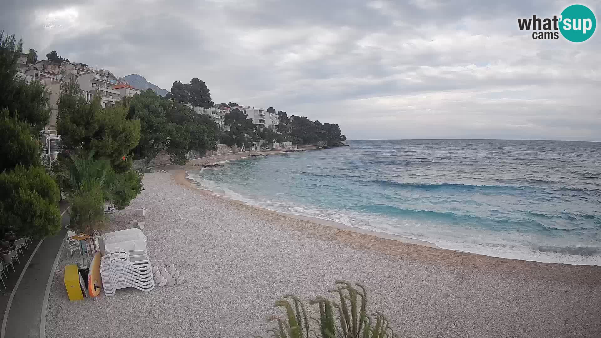 Webcam Lučica Beach Brela – Live View from the Adriatic Coast