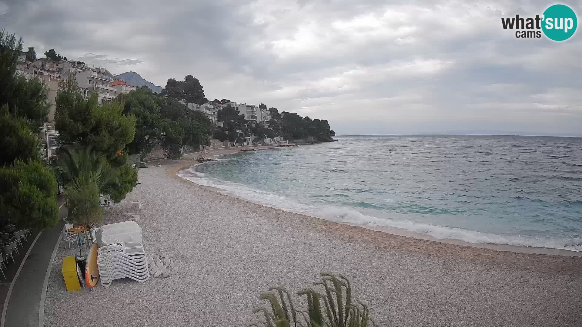Webcam Lučica Beach Brela – Live View from the Adriatic Coast