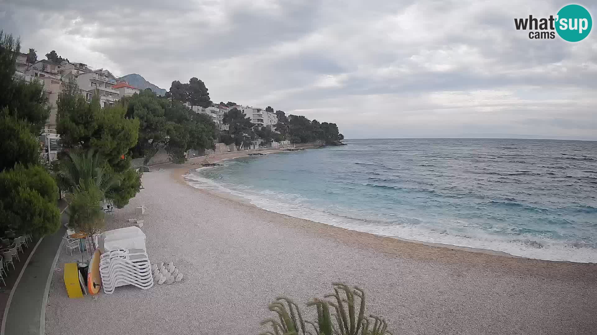 Webcam Lučica Beach Brela – Live View from the Adriatic Coast
