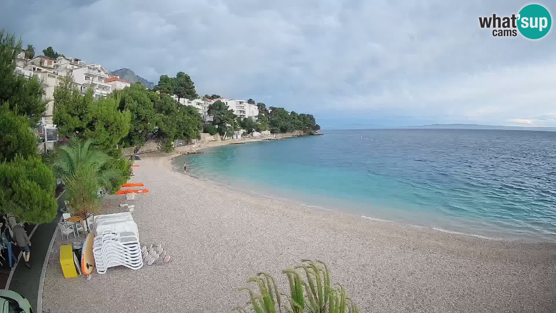 Webcam Lučica Beach Brela – Live View from the Adriatic Coast