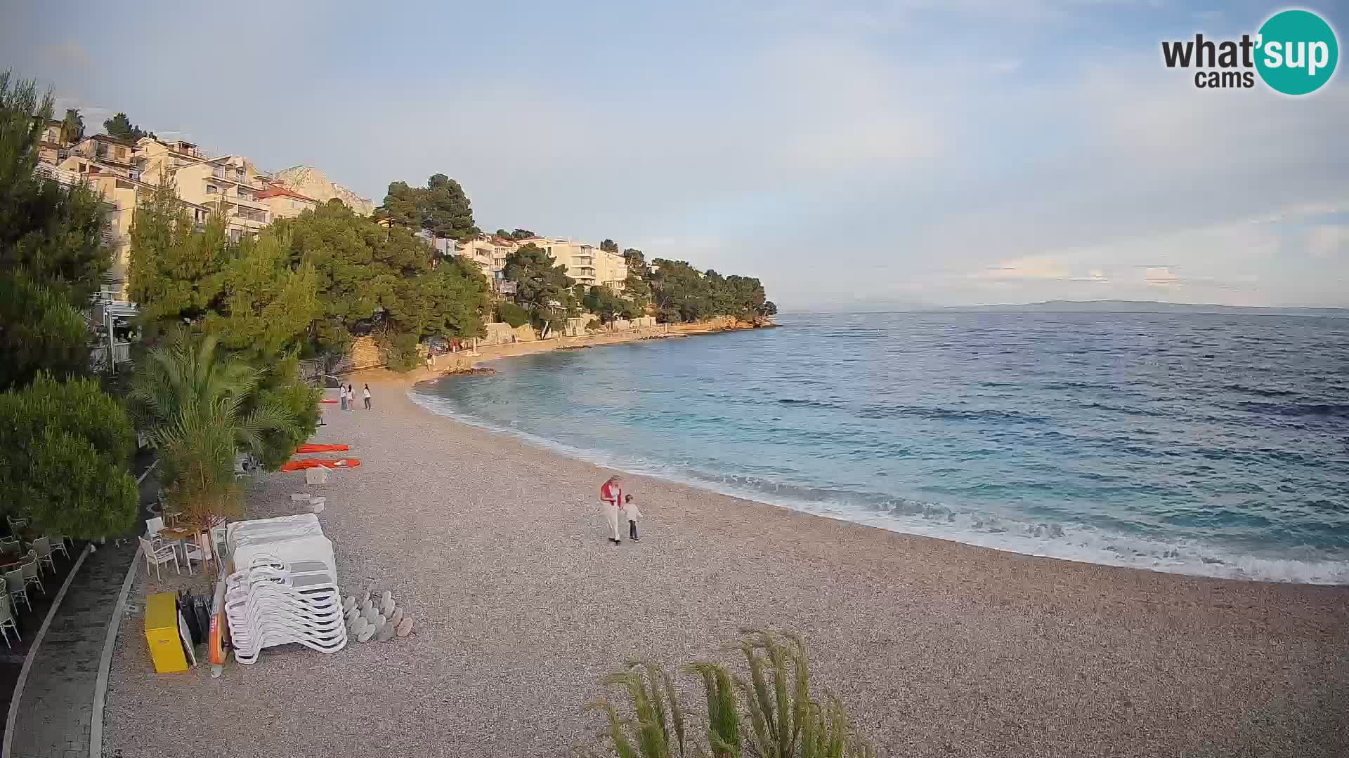 Webcam Lučica Beach Brela – Live View from the Adriatic Coast