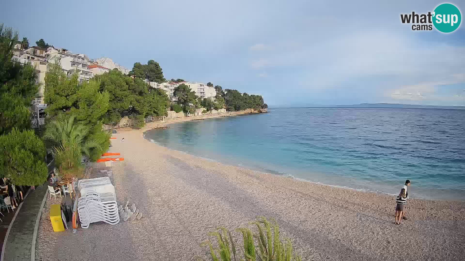 Webcam Lučica Beach Brela – Live View from the Adriatic Coast
