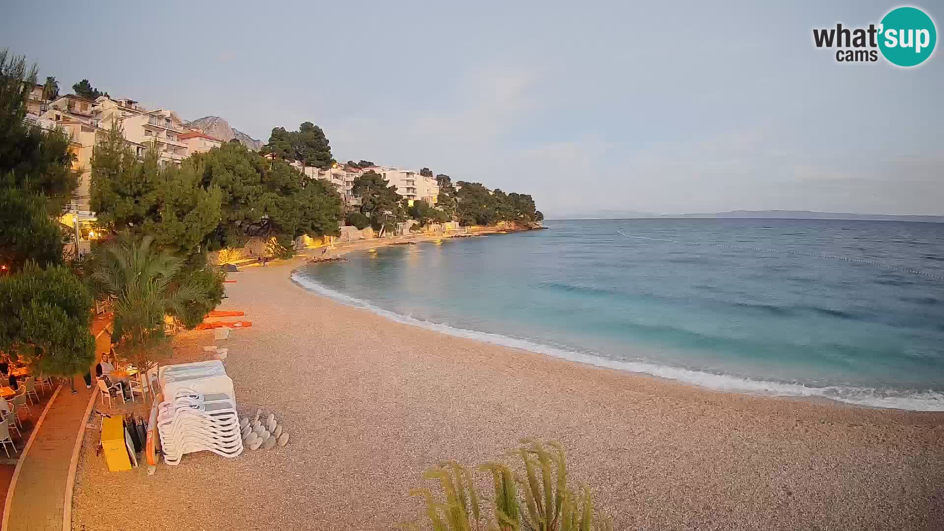 Webcam Lučica Beach Brela – Live View from the Adriatic Coast