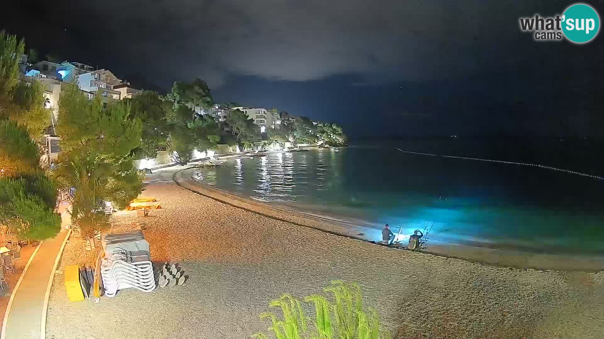 Webcam Playa Lučica Brela – Vista en directo de la costa adriática