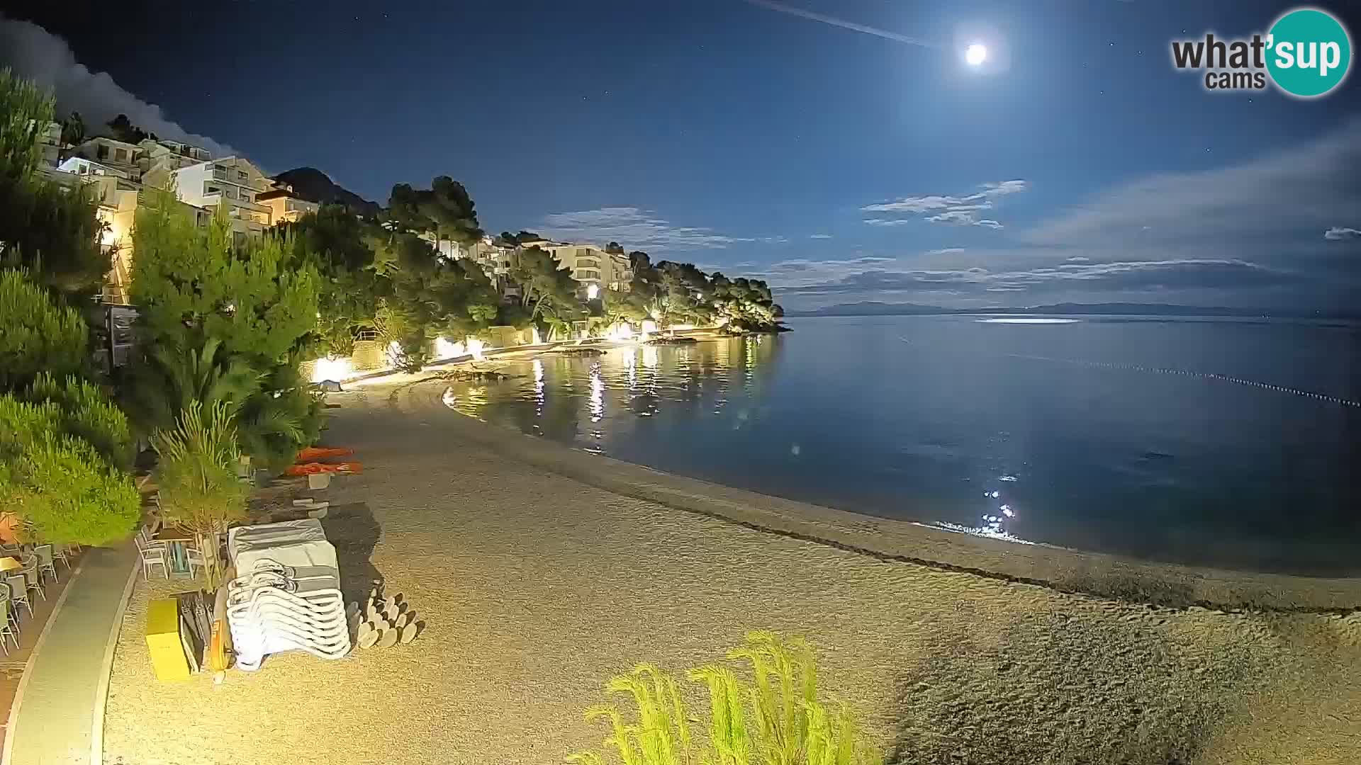 Webcam Lučica Beach Brela – Live View from the Adriatic Coast