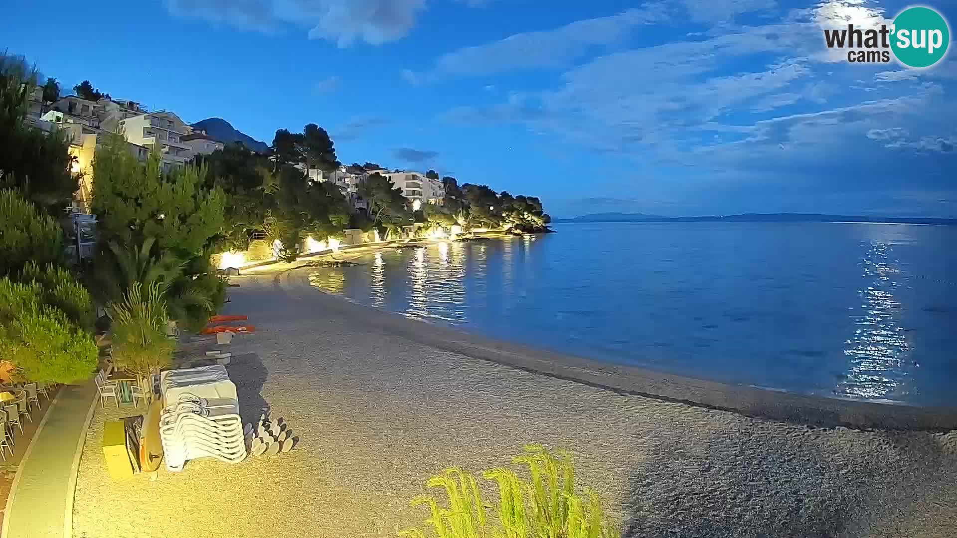 Webcam Lučica Beach Brela – Live View from the Adriatic Coast