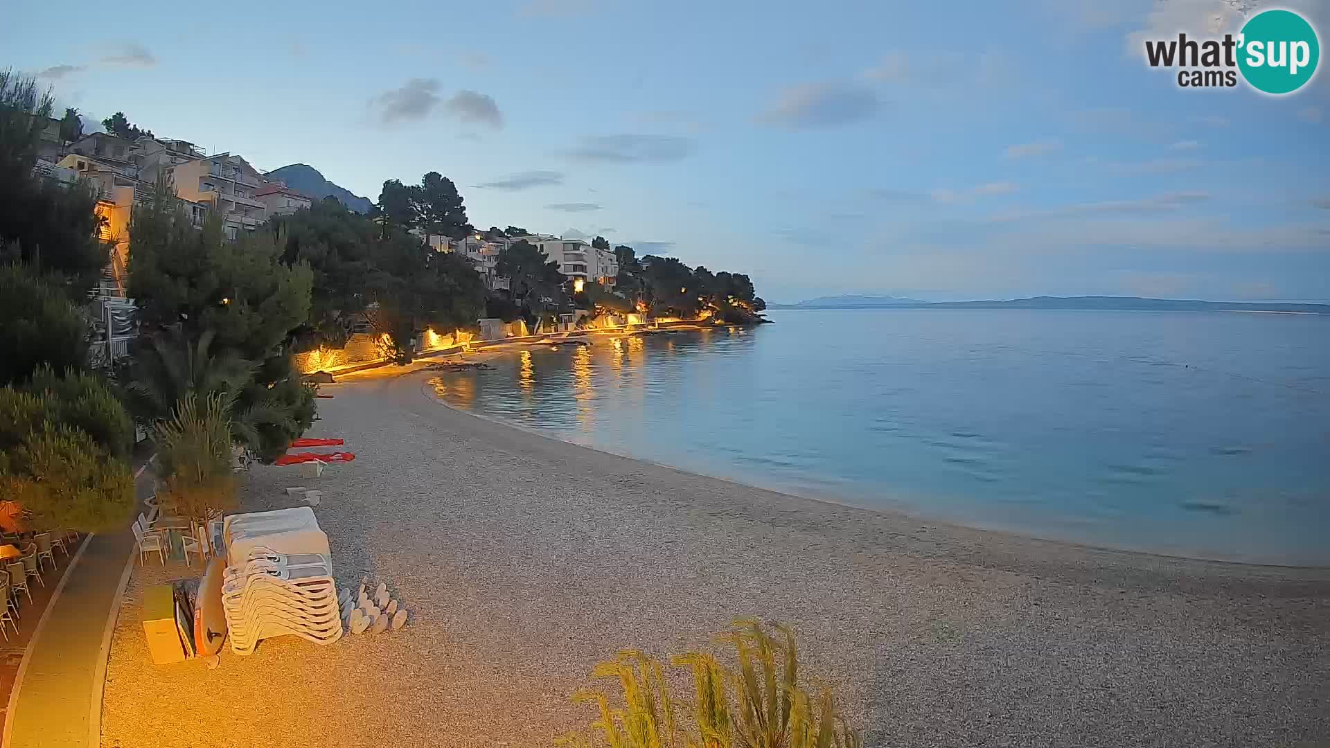 Webcam Lučica Beach Brela – Live View from the Adriatic Coast