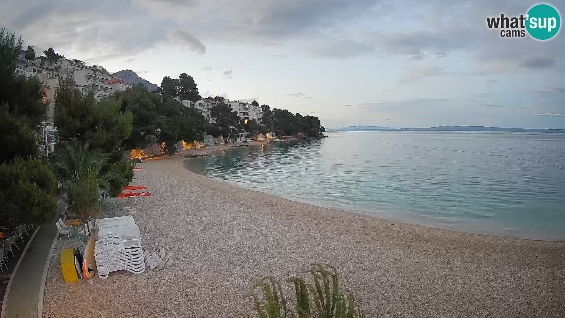Webcam Lučica Beach Brela – Live View from the Adriatic Coast