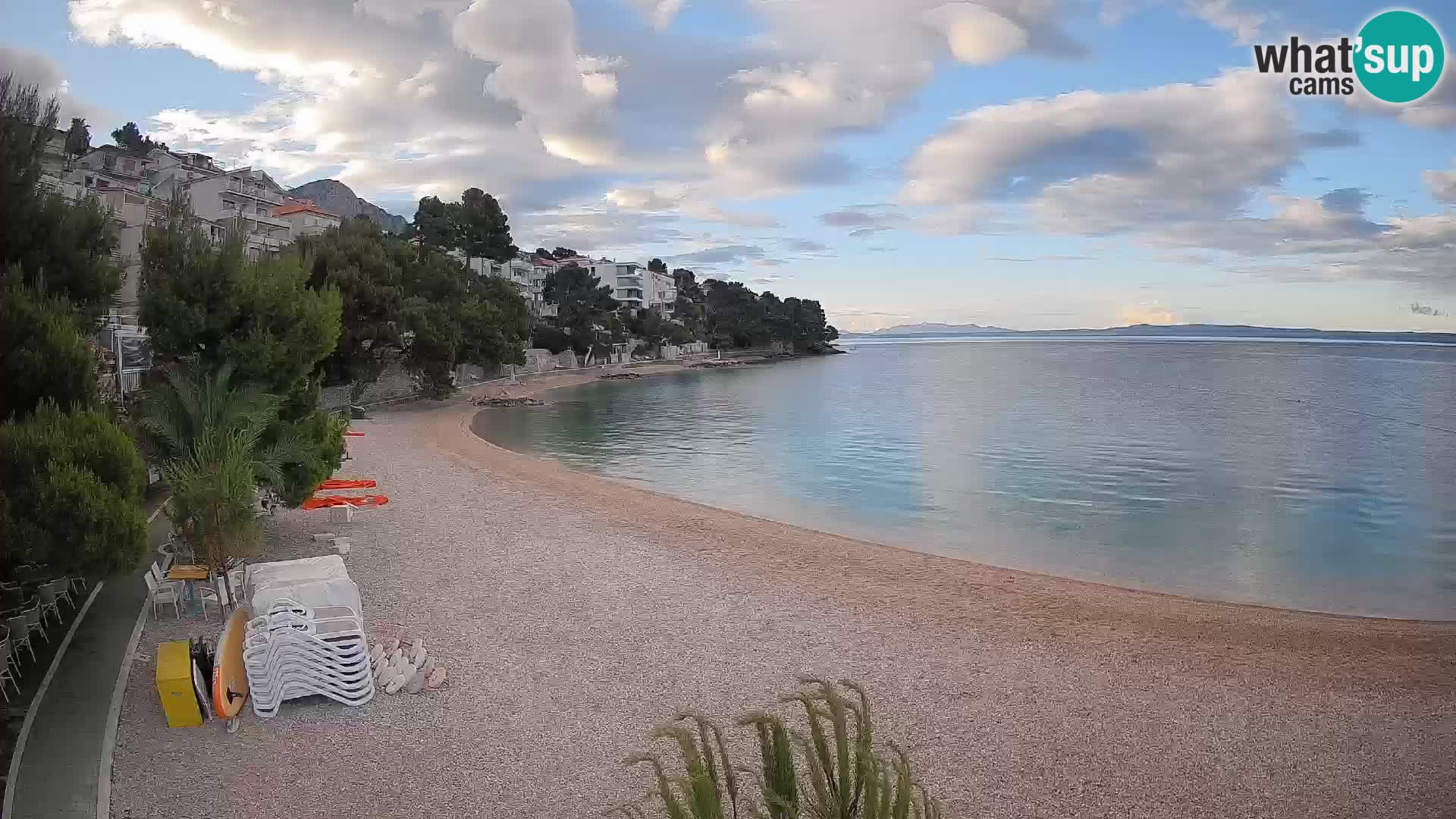 Webcam Lučica Beach Brela – Live View from the Adriatic Coast