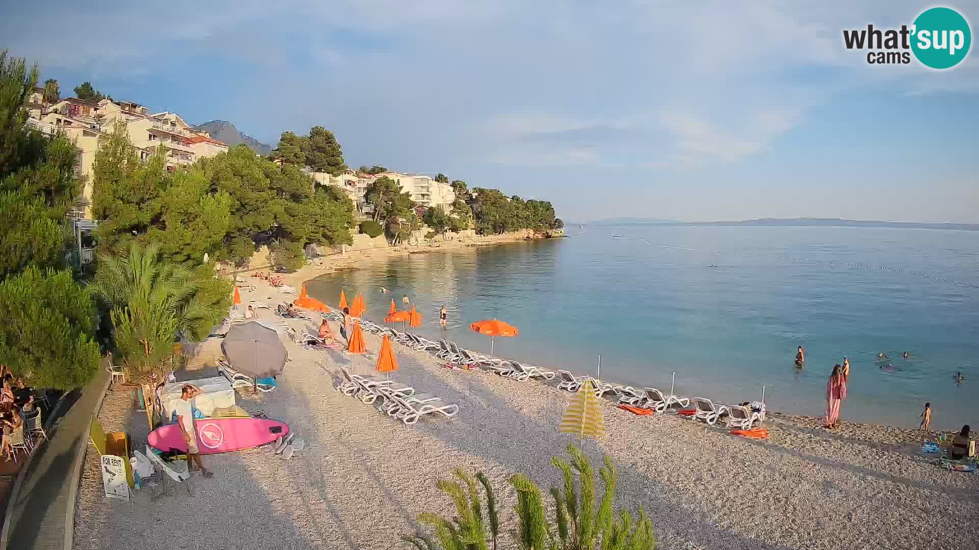 Webcam Lučica Beach Brela – Live View from the Adriatic Coast
