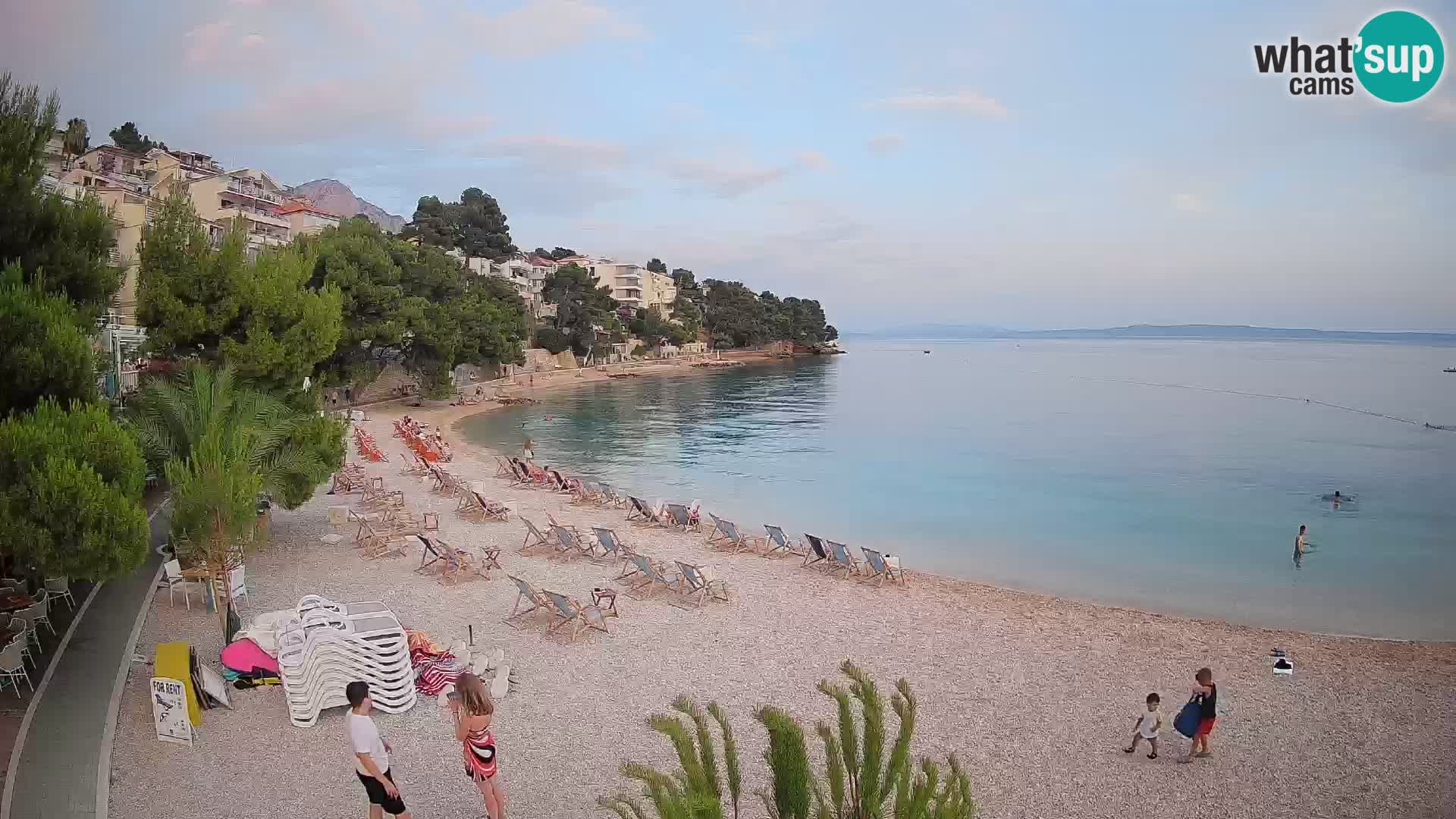 Webcam Lučica Beach Brela – Live View from the Adriatic Coast