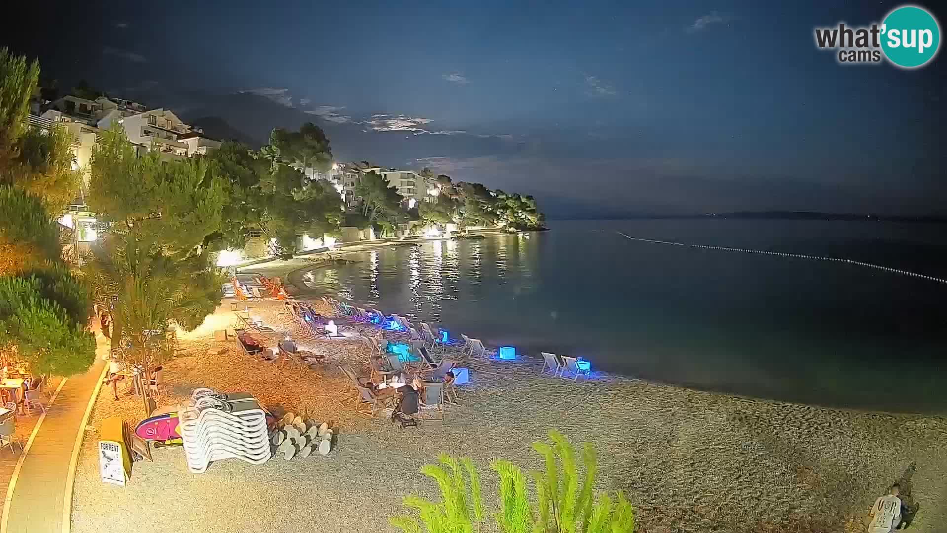Webcam Lučica Beach Brela – Live View from the Adriatic Coast