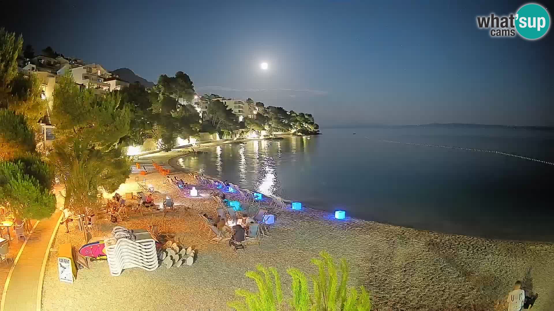 Webcam Playa Lučica Brela – Vista en directo de la costa adriática