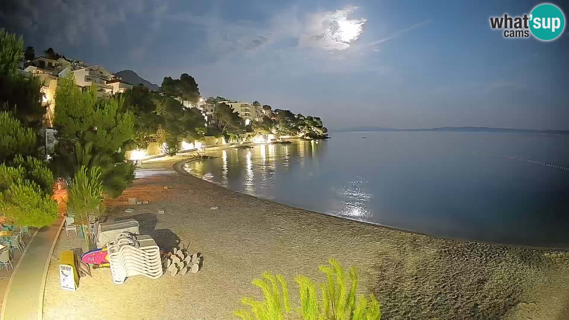Webcam Lučica Beach Brela – Live View from the Adriatic Coast