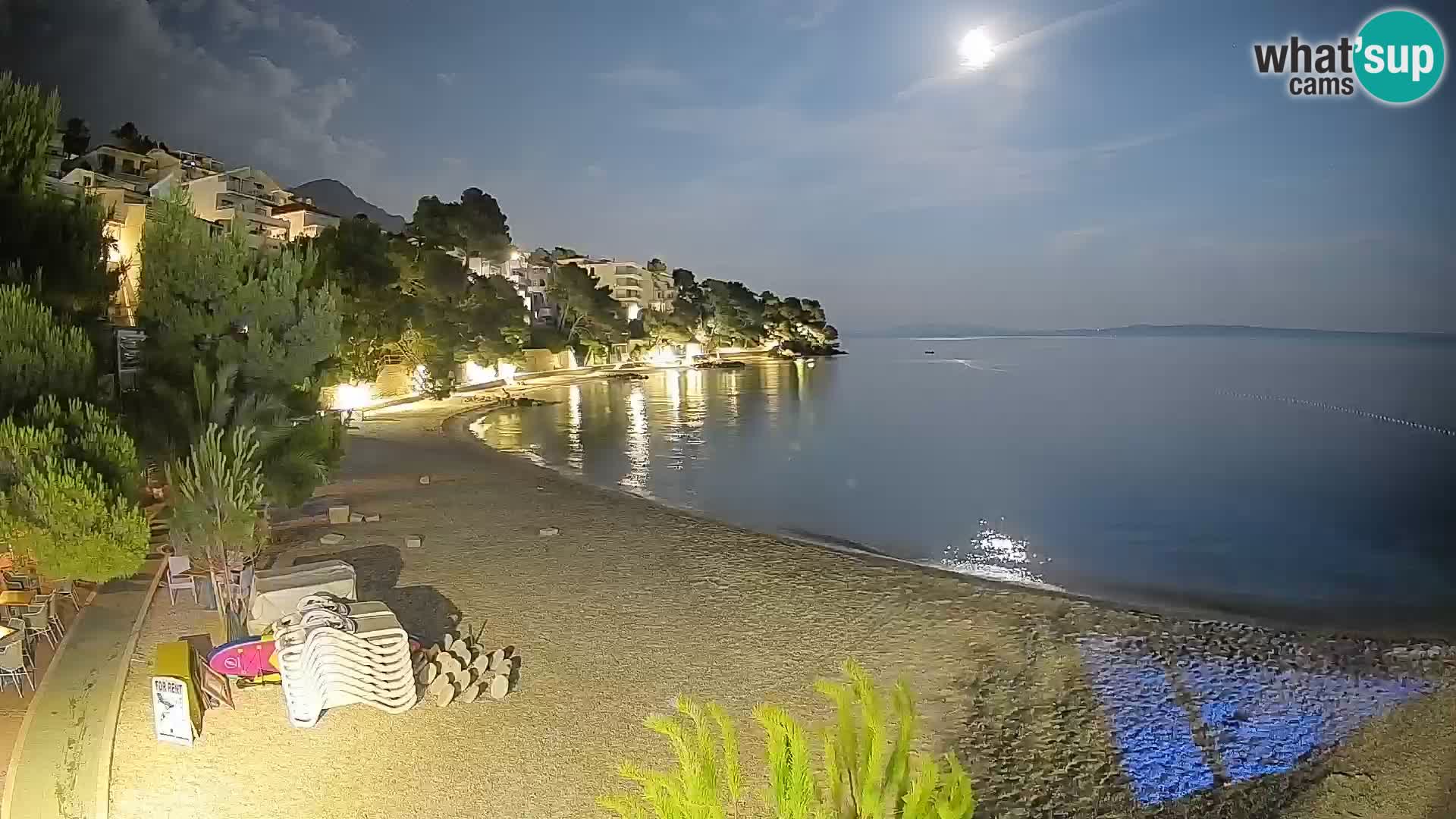 Webcam Lučica Beach Brela – Live View from the Adriatic Coast