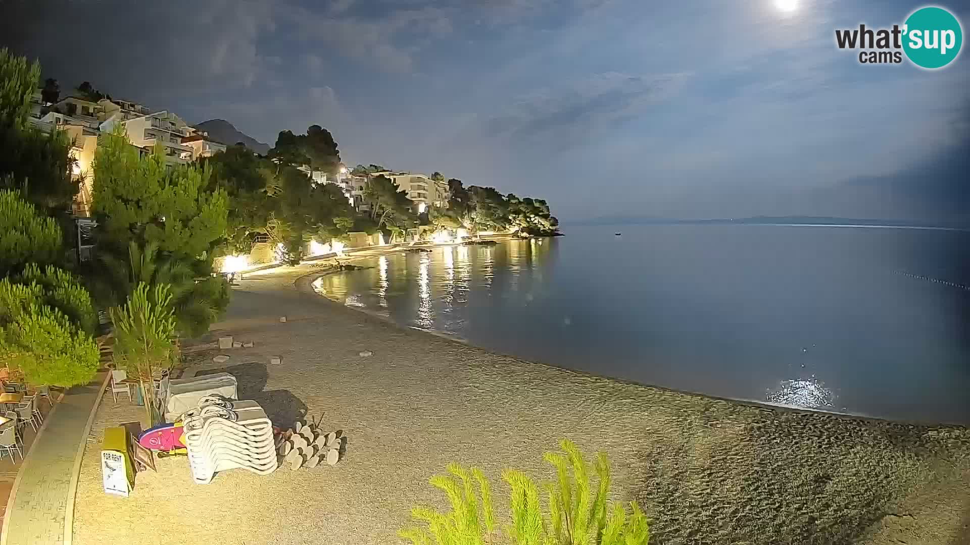 Webcam Lučica Beach Brela – Live View from the Adriatic Coast