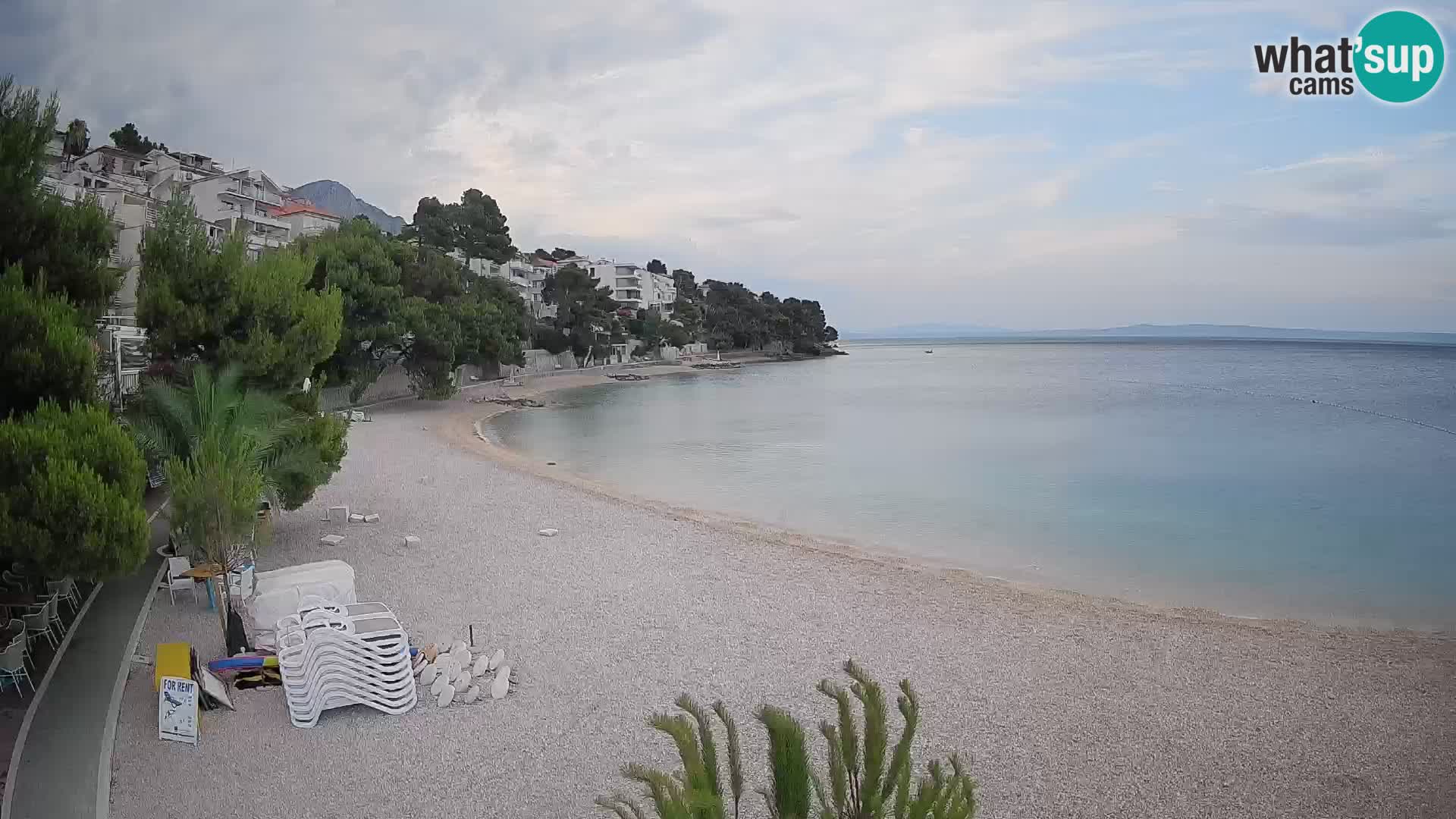 Webcam Lučica Beach Brela – Live View from the Adriatic Coast