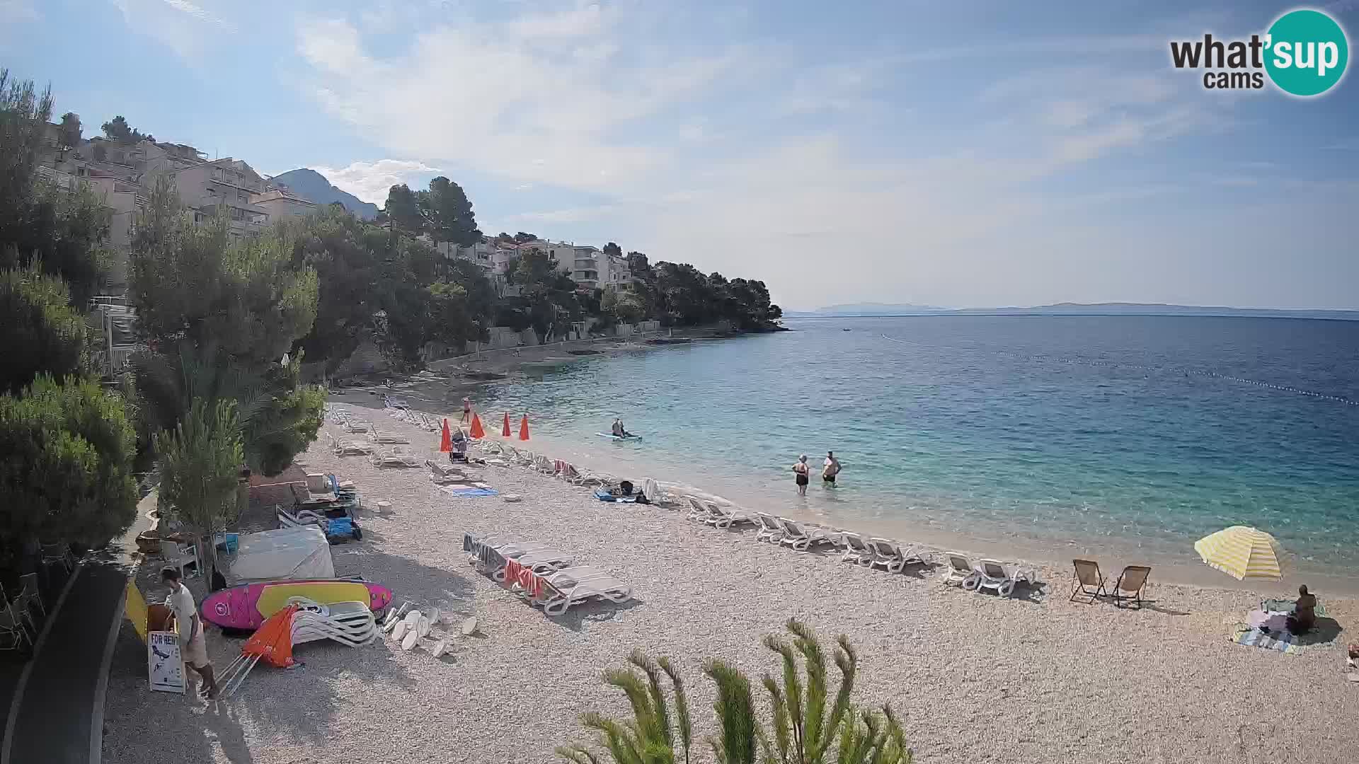 Webcam Lučica Beach Brela – Live View from the Adriatic Coast