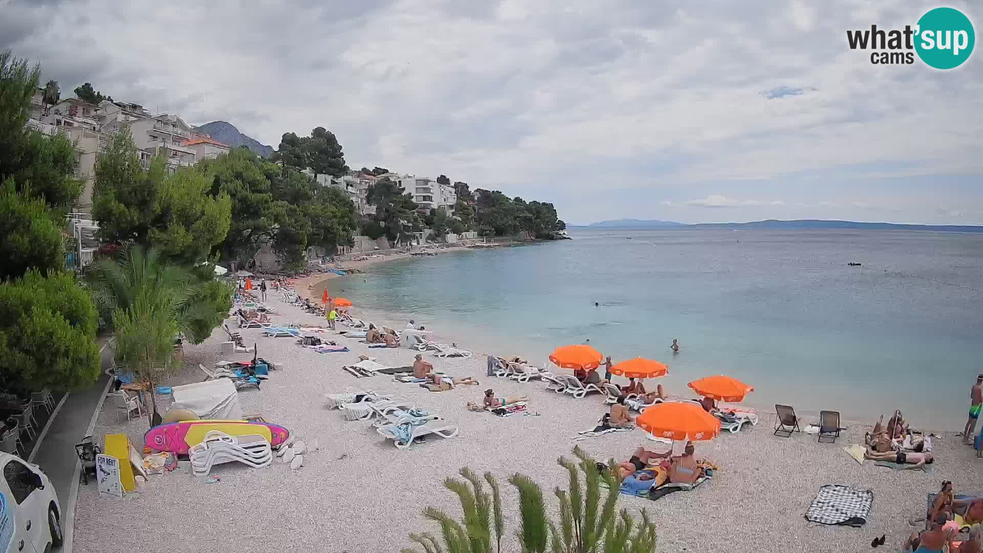 Webcam Lučica Beach Brela – Live View from the Adriatic Coast