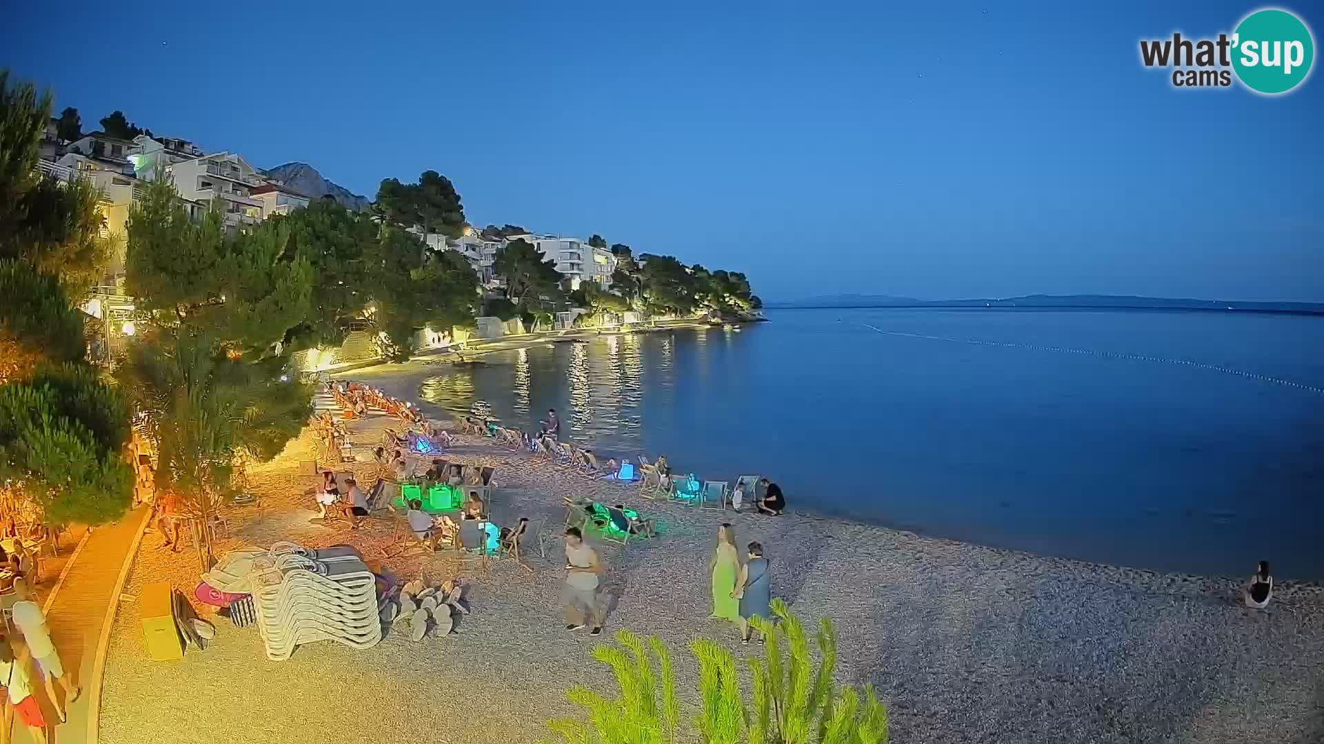 Webcam Lučica Beach Brela – Live View from the Adriatic Coast