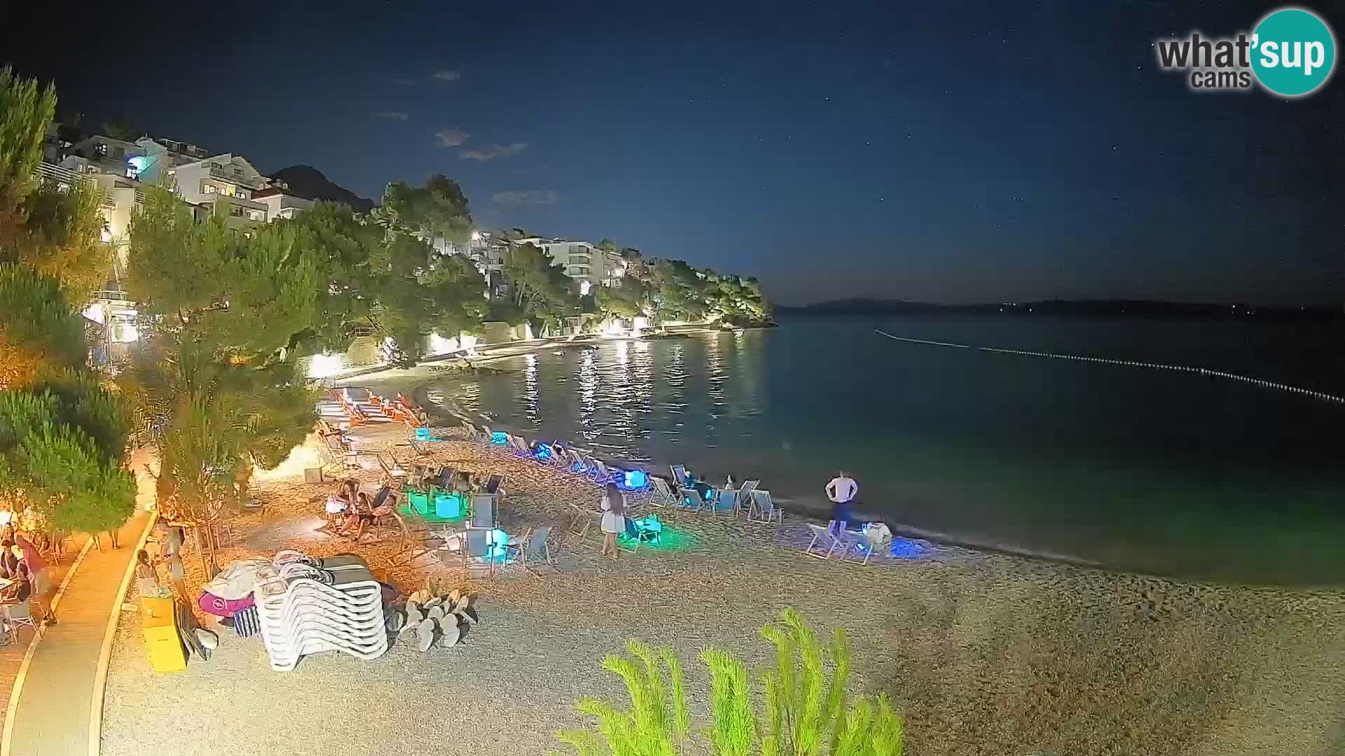Webcam Lučica Beach Brela – Live View from the Adriatic Coast