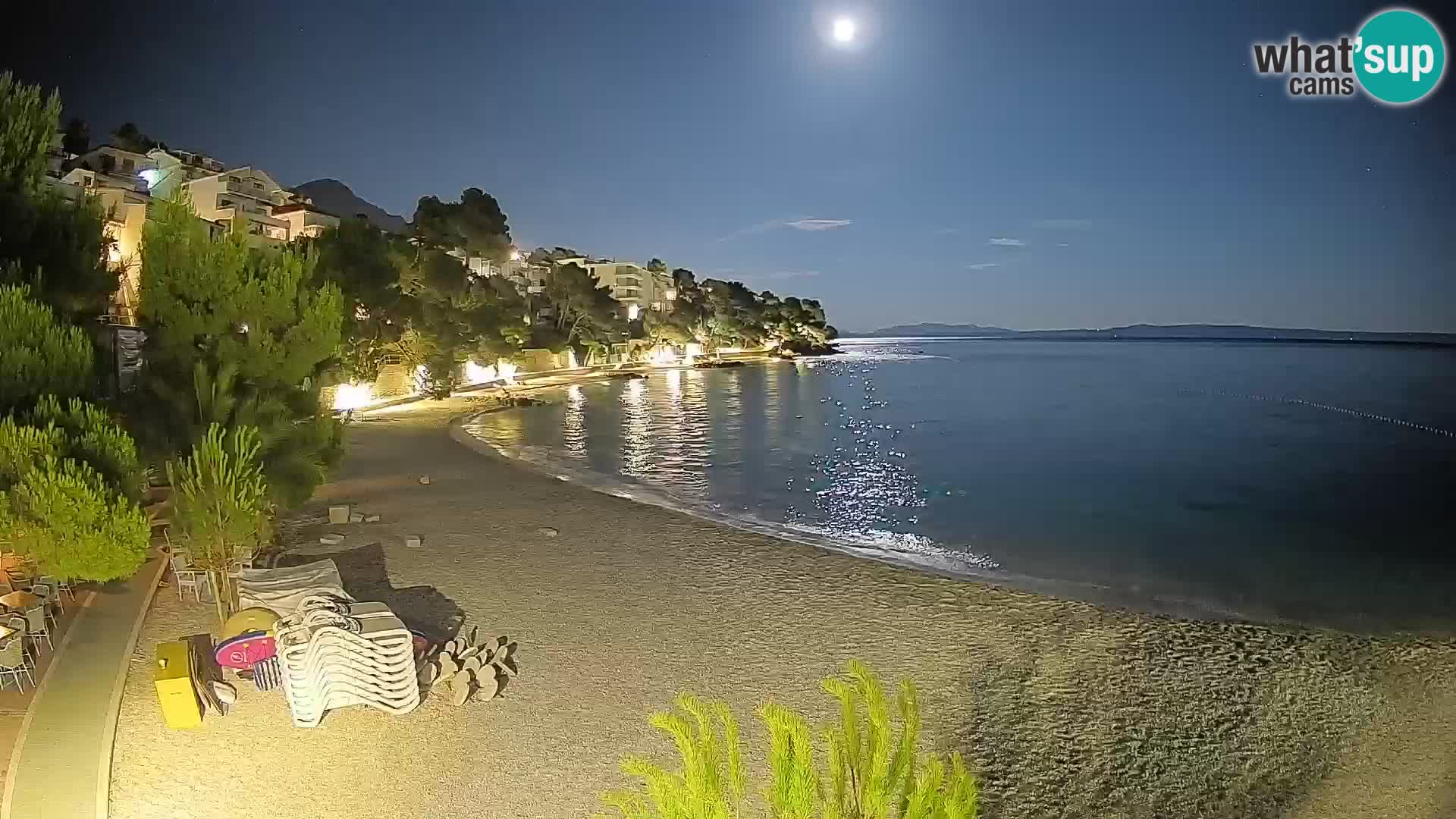 Webcam Lučica Beach Brela – Live View from the Adriatic Coast