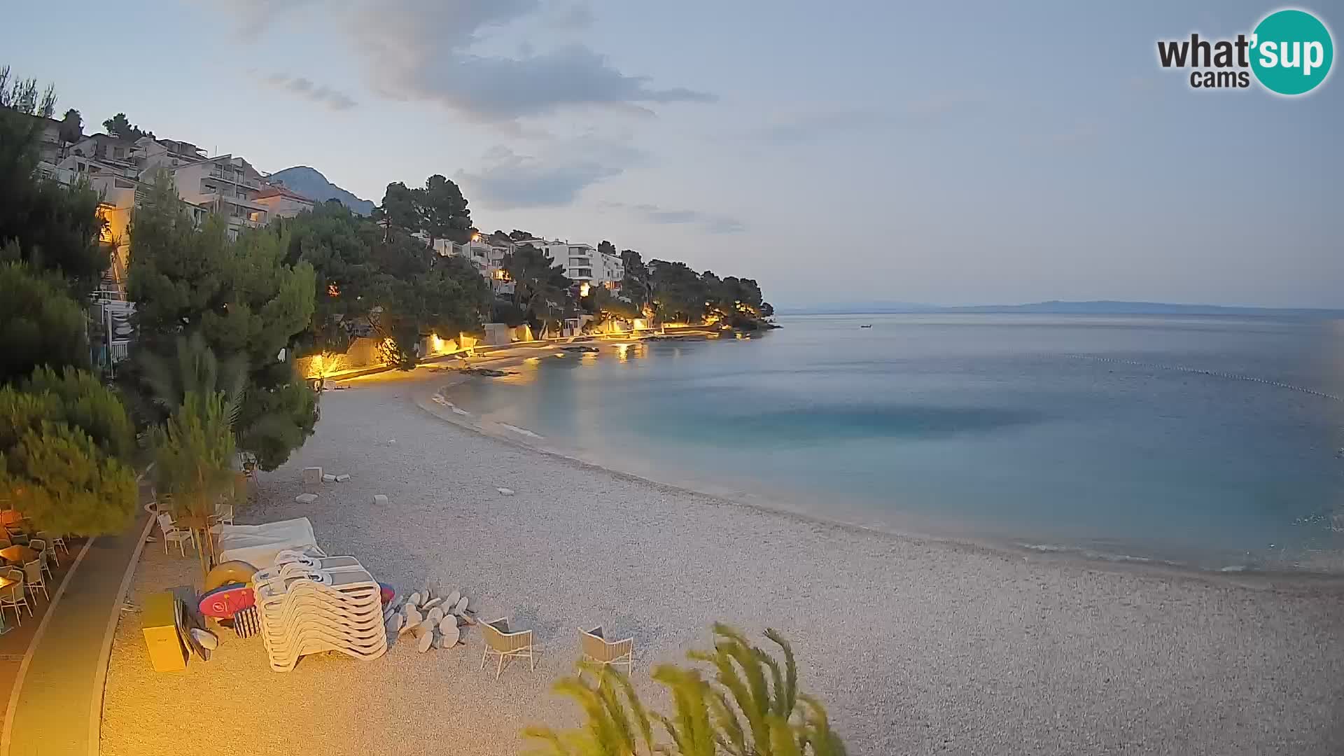 Webcam Lučica Beach Brela – Live View from the Adriatic Coast