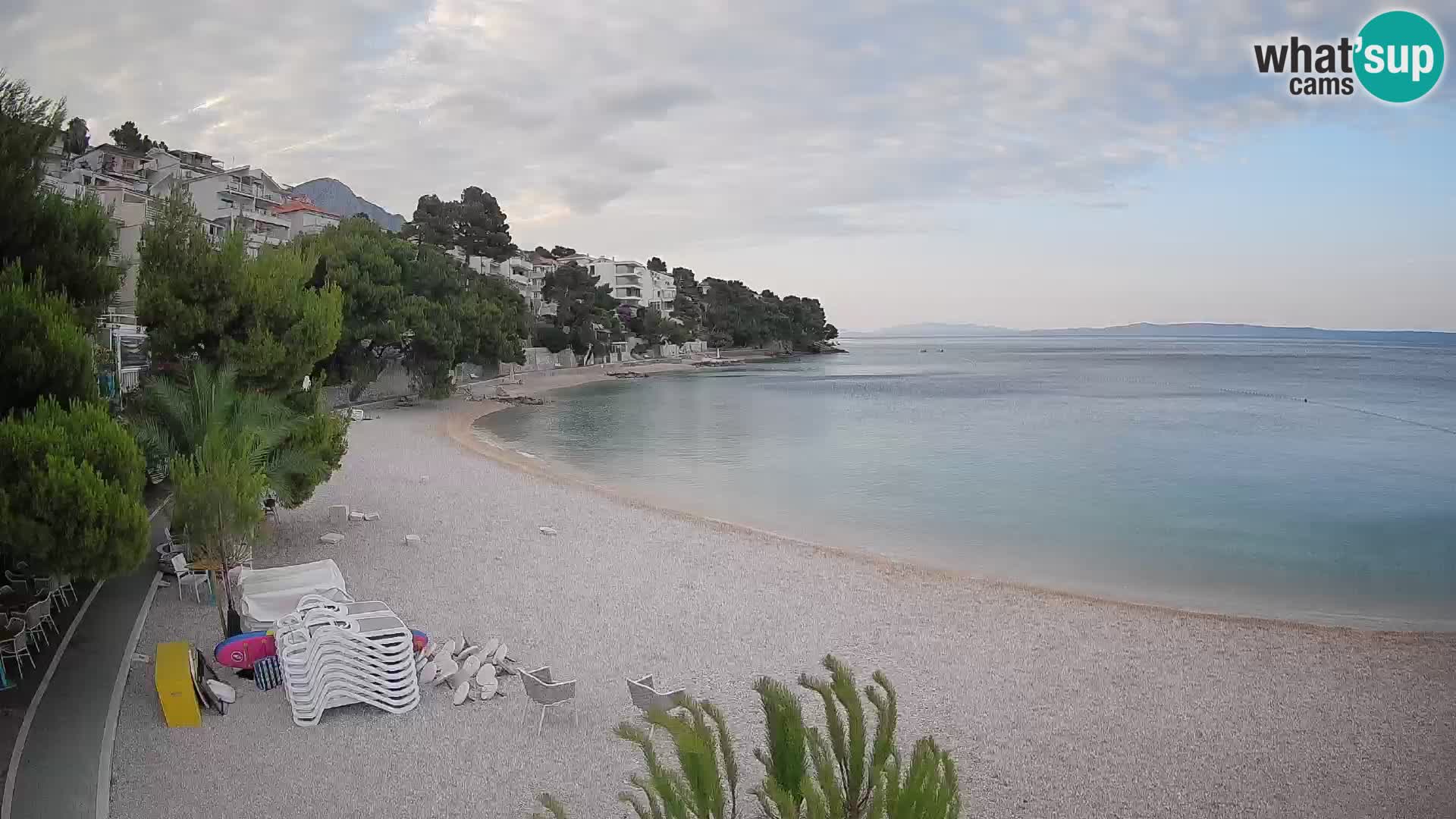 Webcam Lučica Beach Brela – Live View from the Adriatic Coast