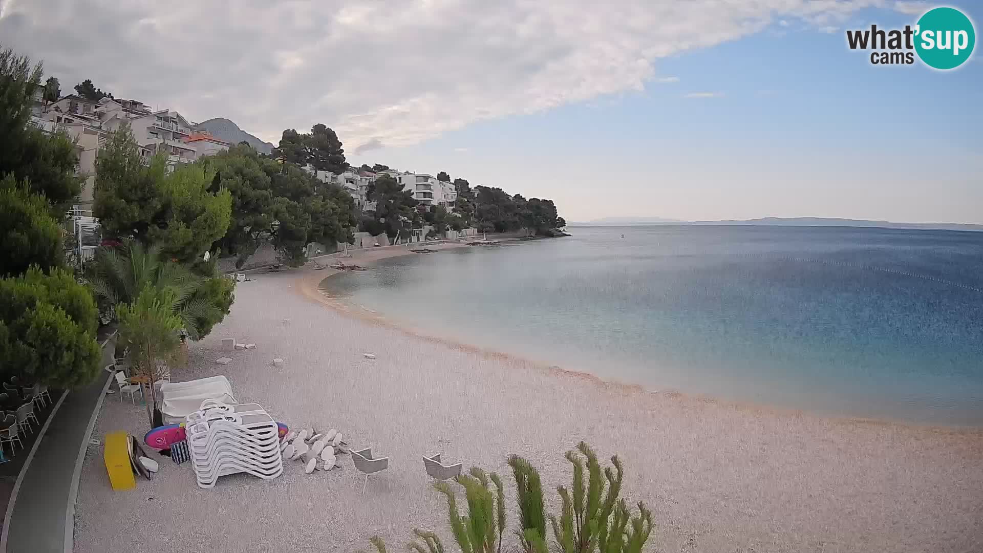 Webcam Lučica Beach Brela – Live View from the Adriatic Coast
