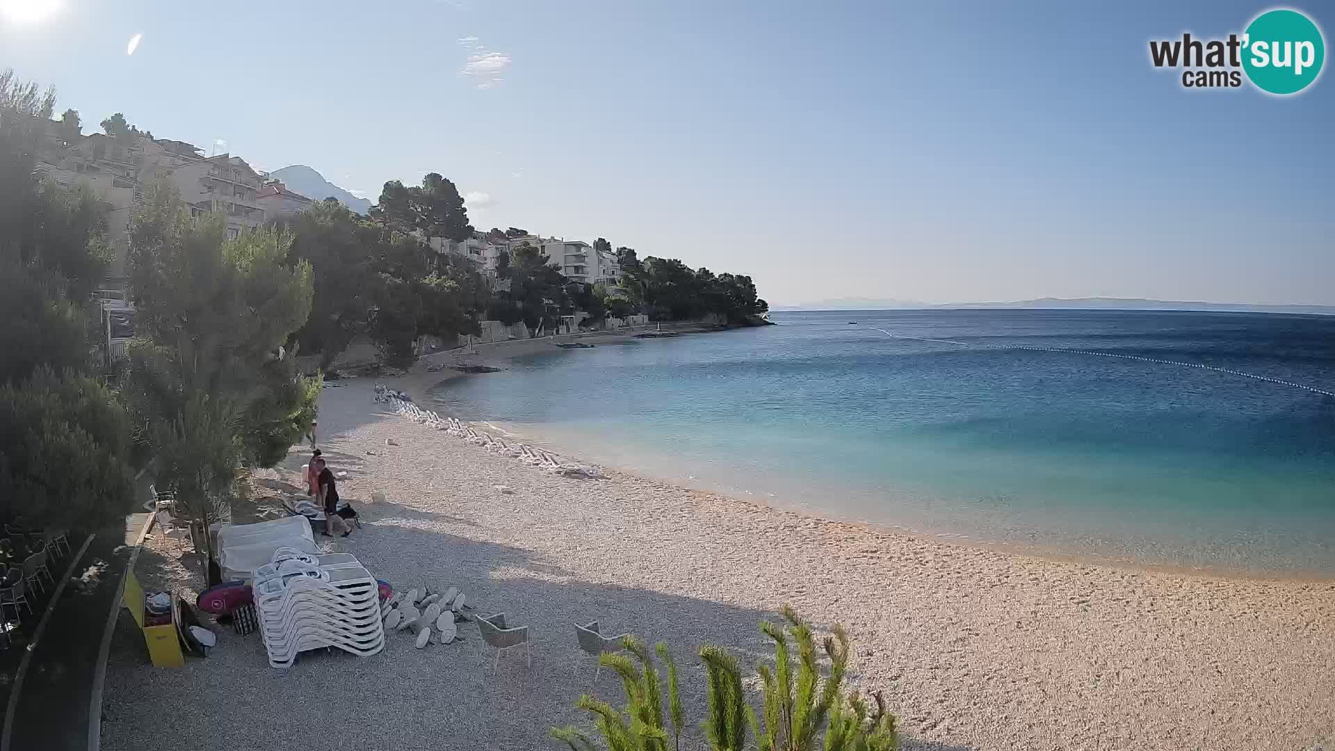Webcam Lučica Beach Brela – Live View from the Adriatic Coast