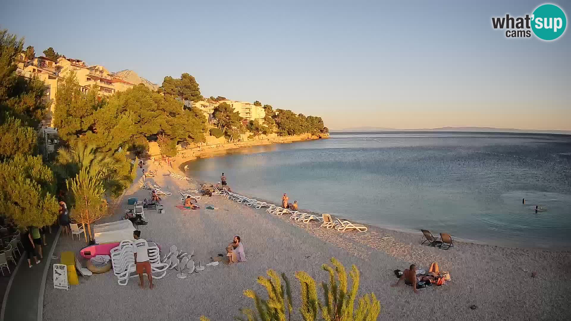 Webcam Lučica Beach Brela – Live View from the Adriatic Coast