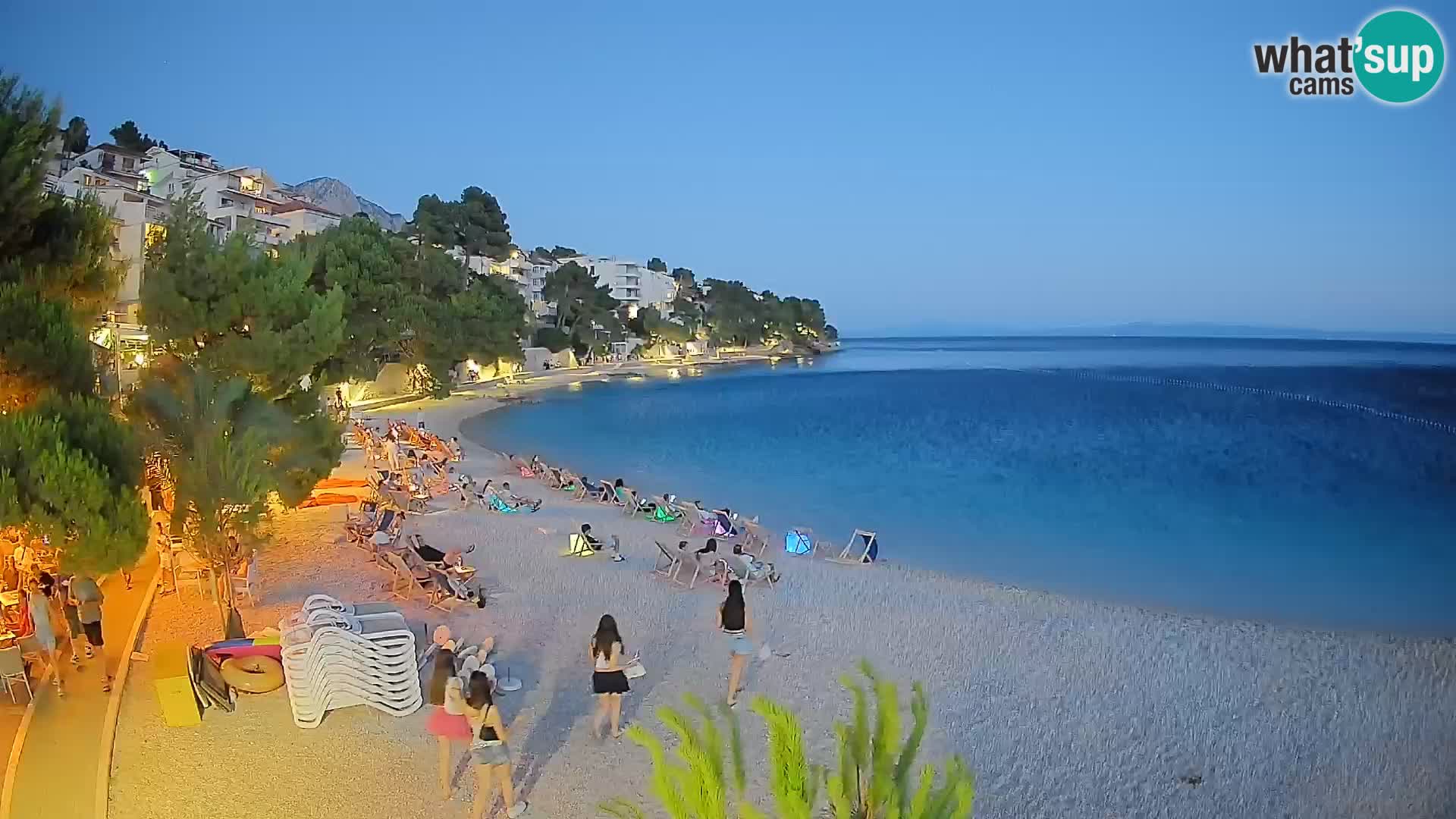 Webcam Lučica Beach Brela – Live View from the Adriatic Coast