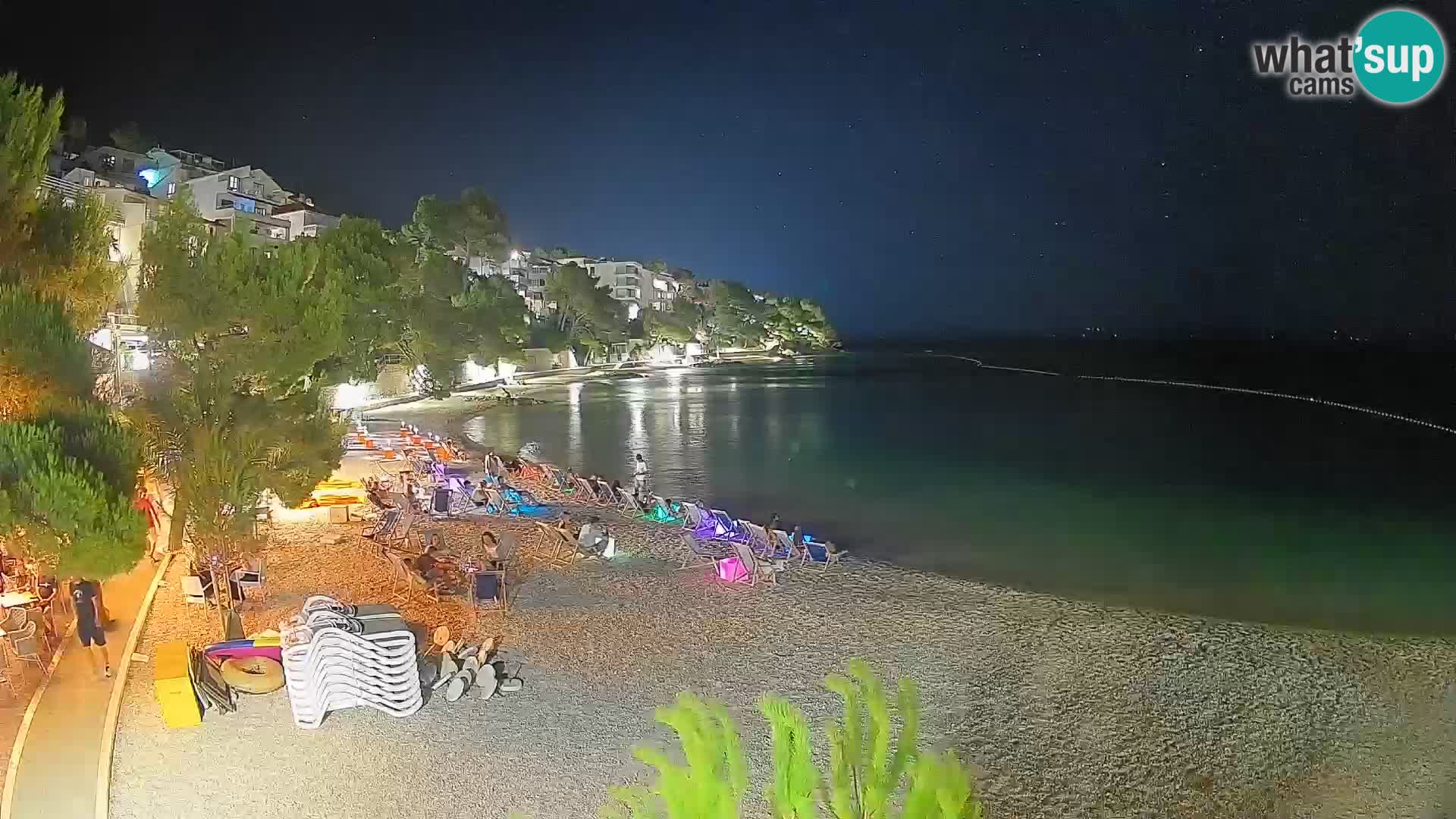 Webcam Lučica Beach Brela – Live View from the Adriatic Coast