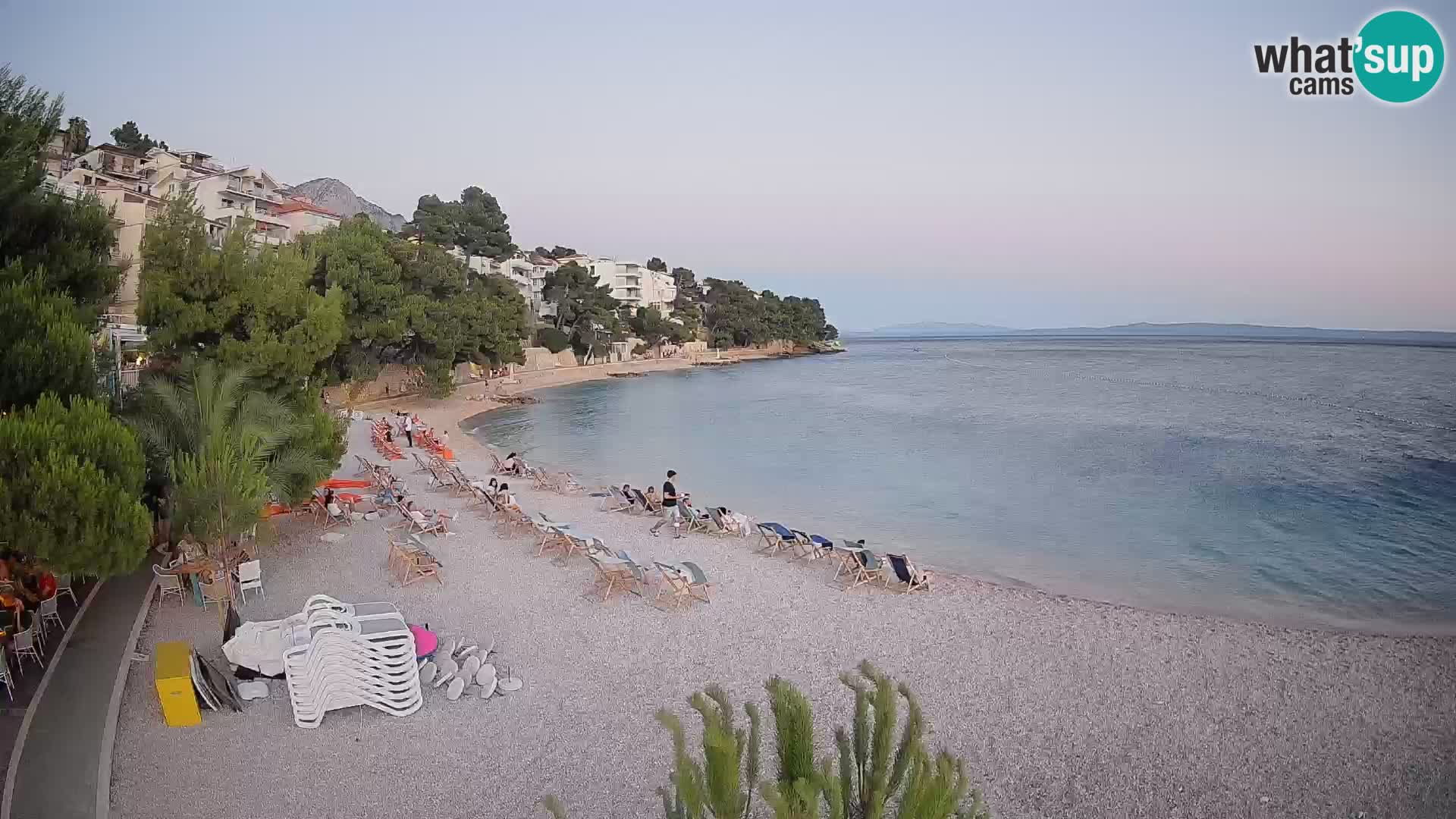 Webcam Lučica Beach Brela – Live View from the Adriatic Coast