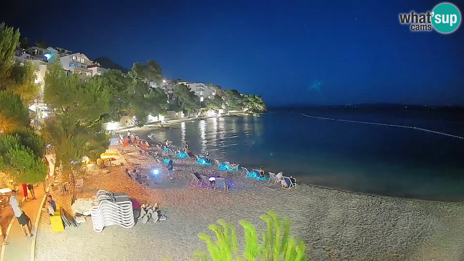 Webcam Lučica Beach Brela – Live View from the Adriatic Coast
