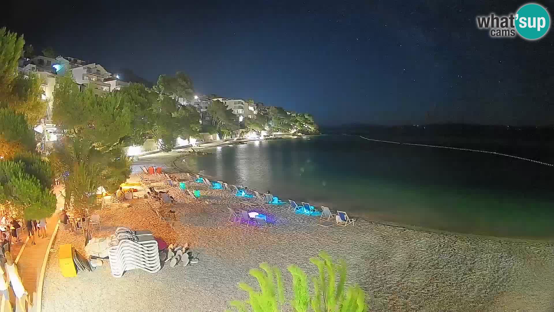 Webcam Lučica Beach Brela – Live View from the Adriatic Coast