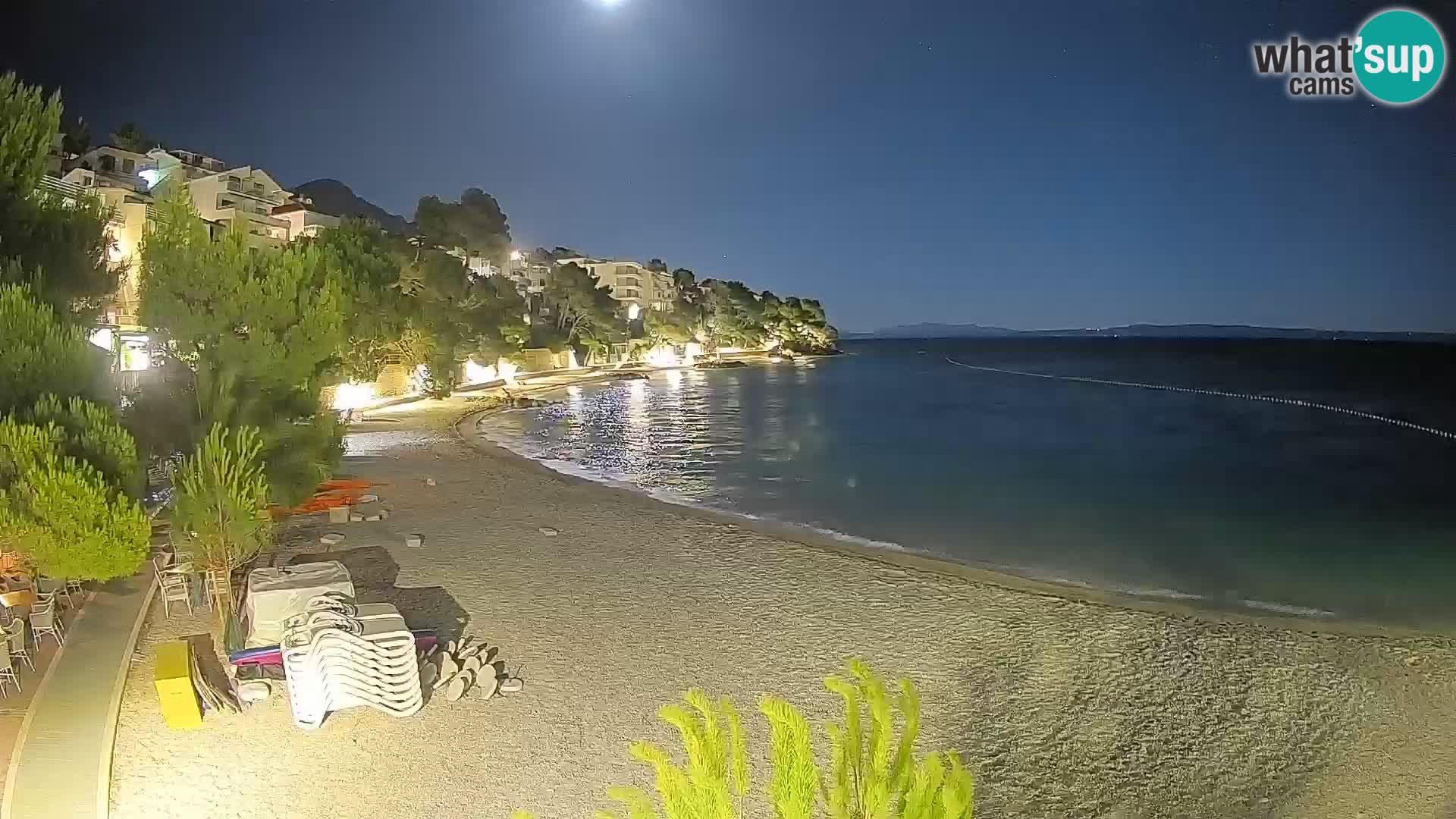 Webcam Lučica Beach Brela – Live View from the Adriatic Coast