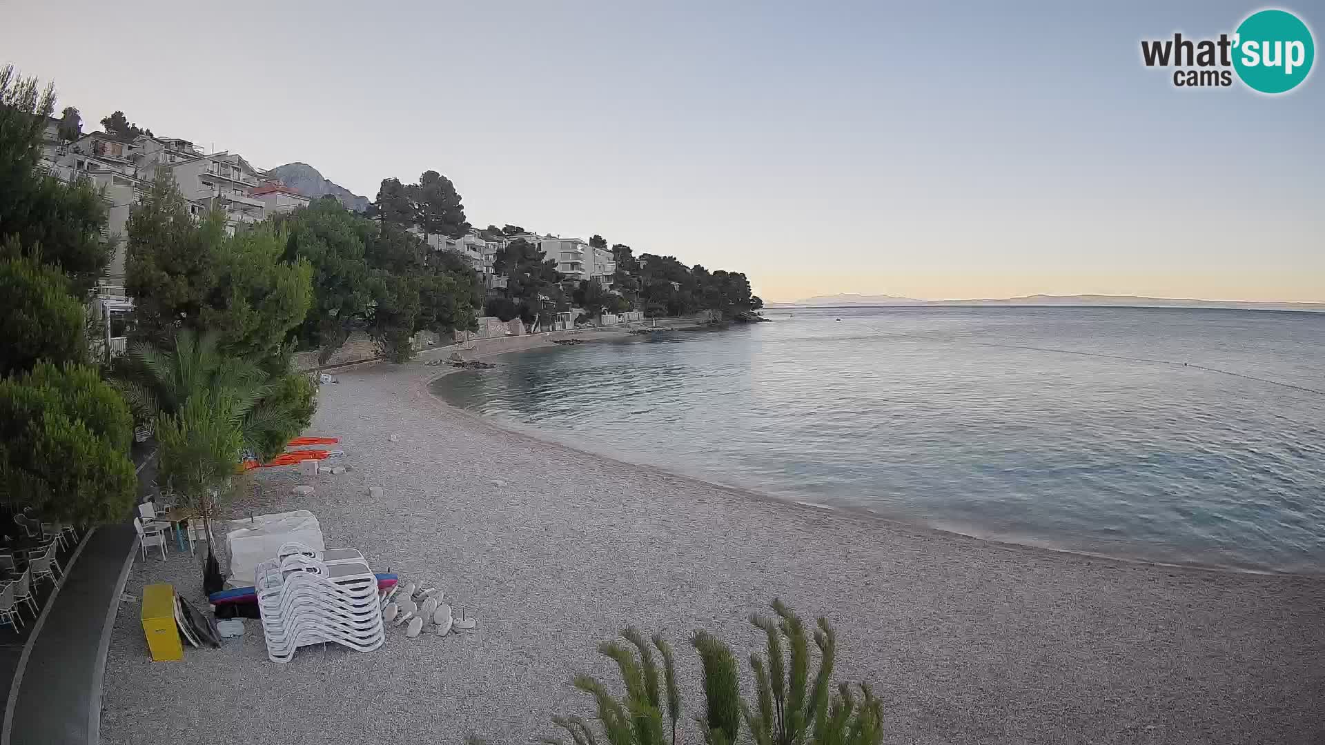Webcam Lučica Beach Brela – Live View from the Adriatic Coast