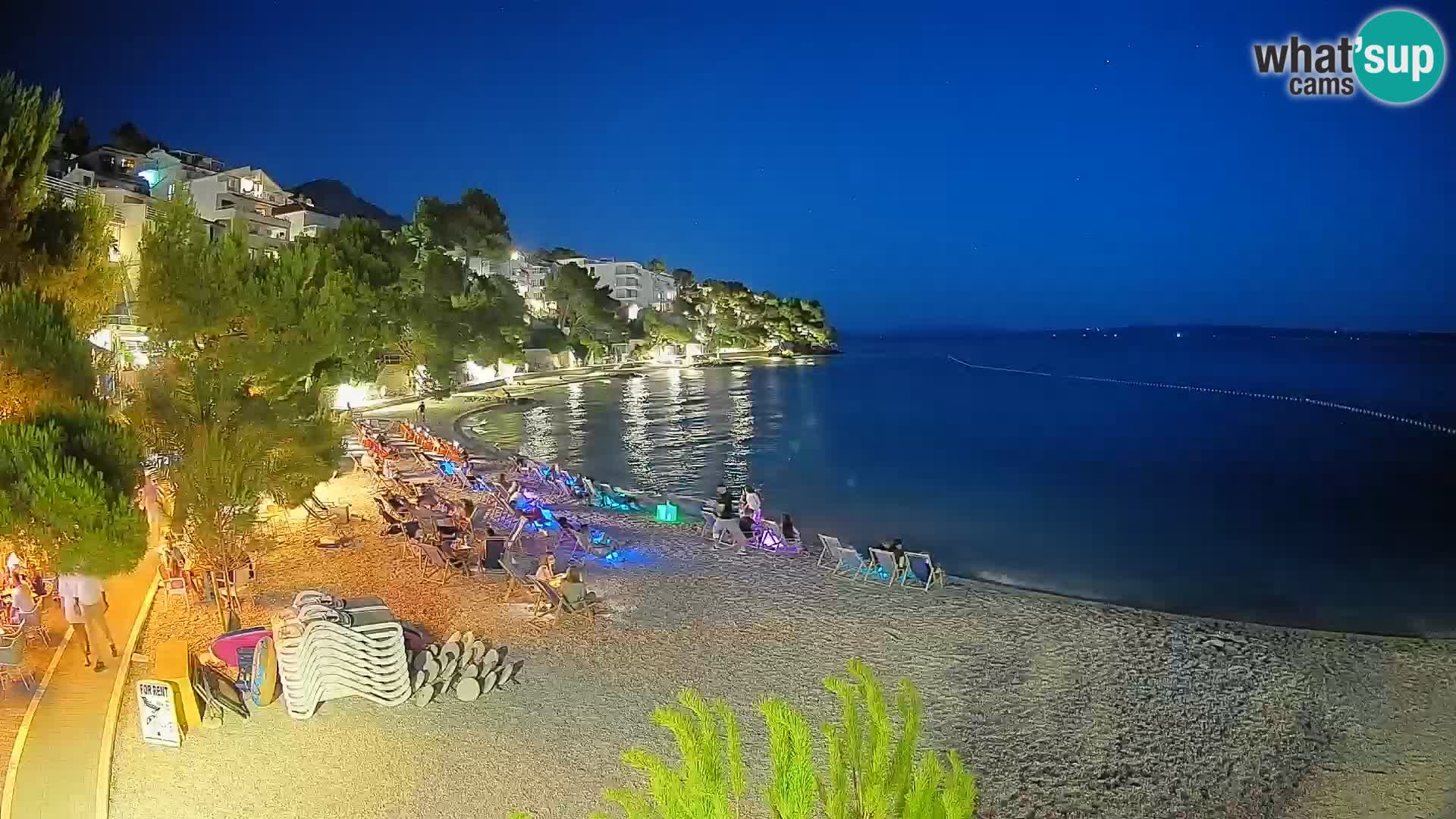 Webcam Playa Lučica Brela – Vista en directo de la costa adriática