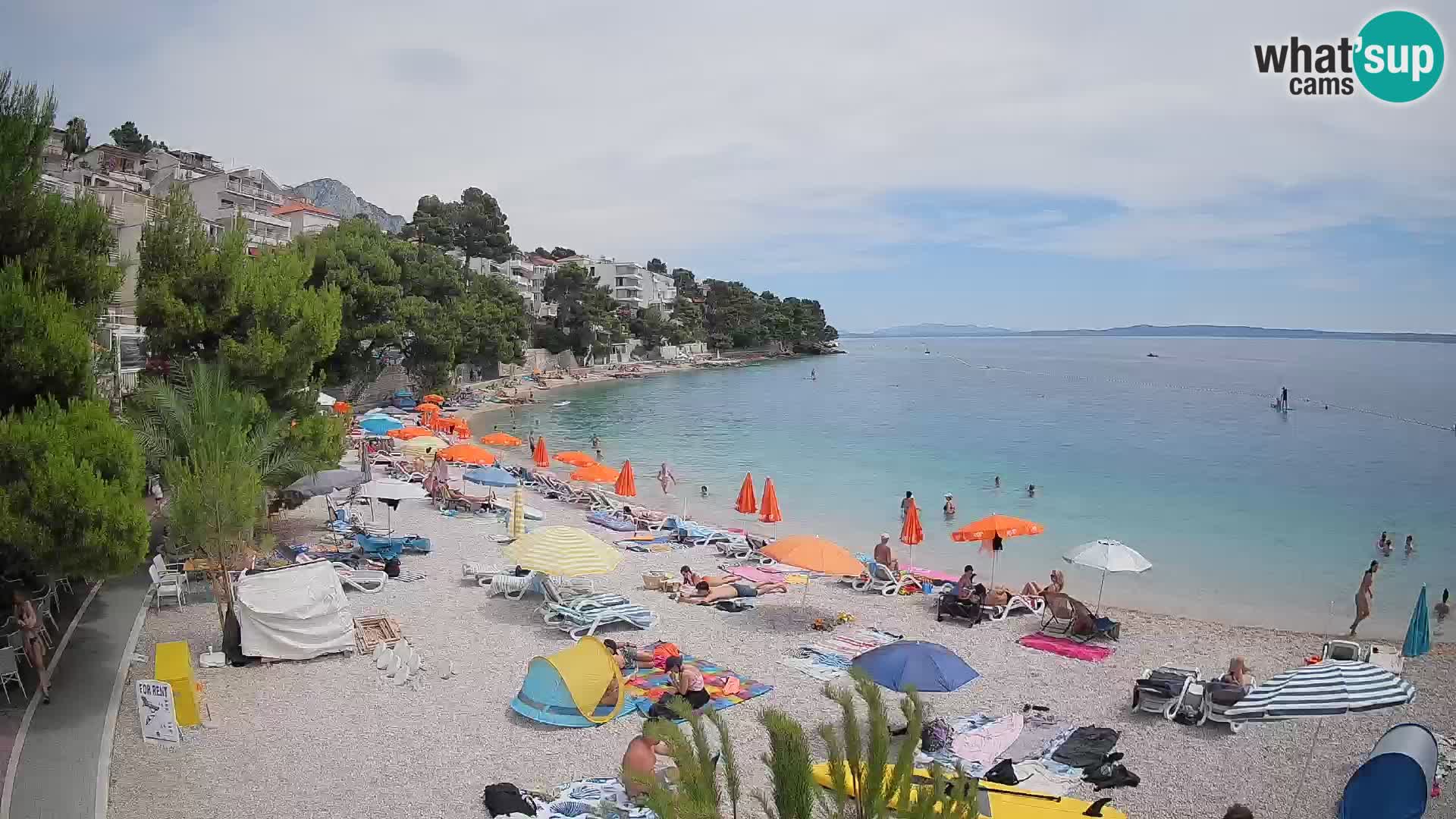 Webcam Lučica Beach Brela – Live View from the Adriatic Coast