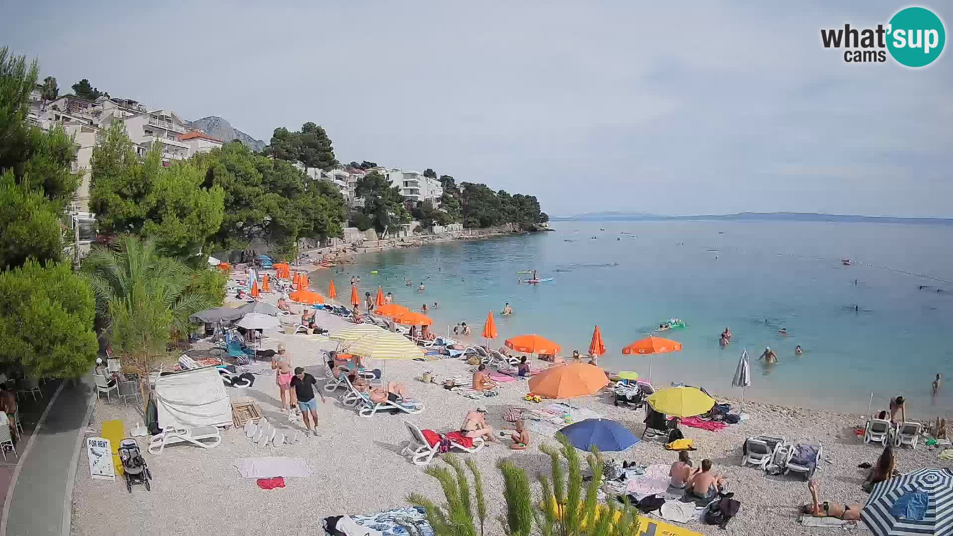 Webcam Lučica Beach Brela – Live View from the Adriatic Coast