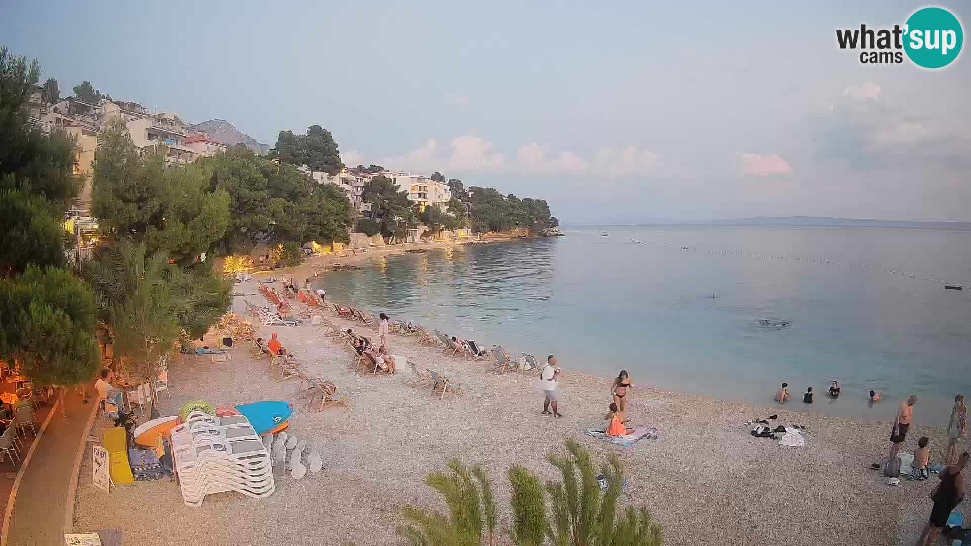 Webcam Lučica Beach Brela – Live View from the Adriatic Coast
