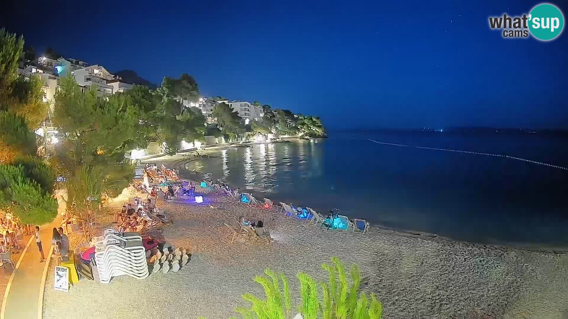 Webcam Lučica Beach Brela – Live View from the Adriatic Coast